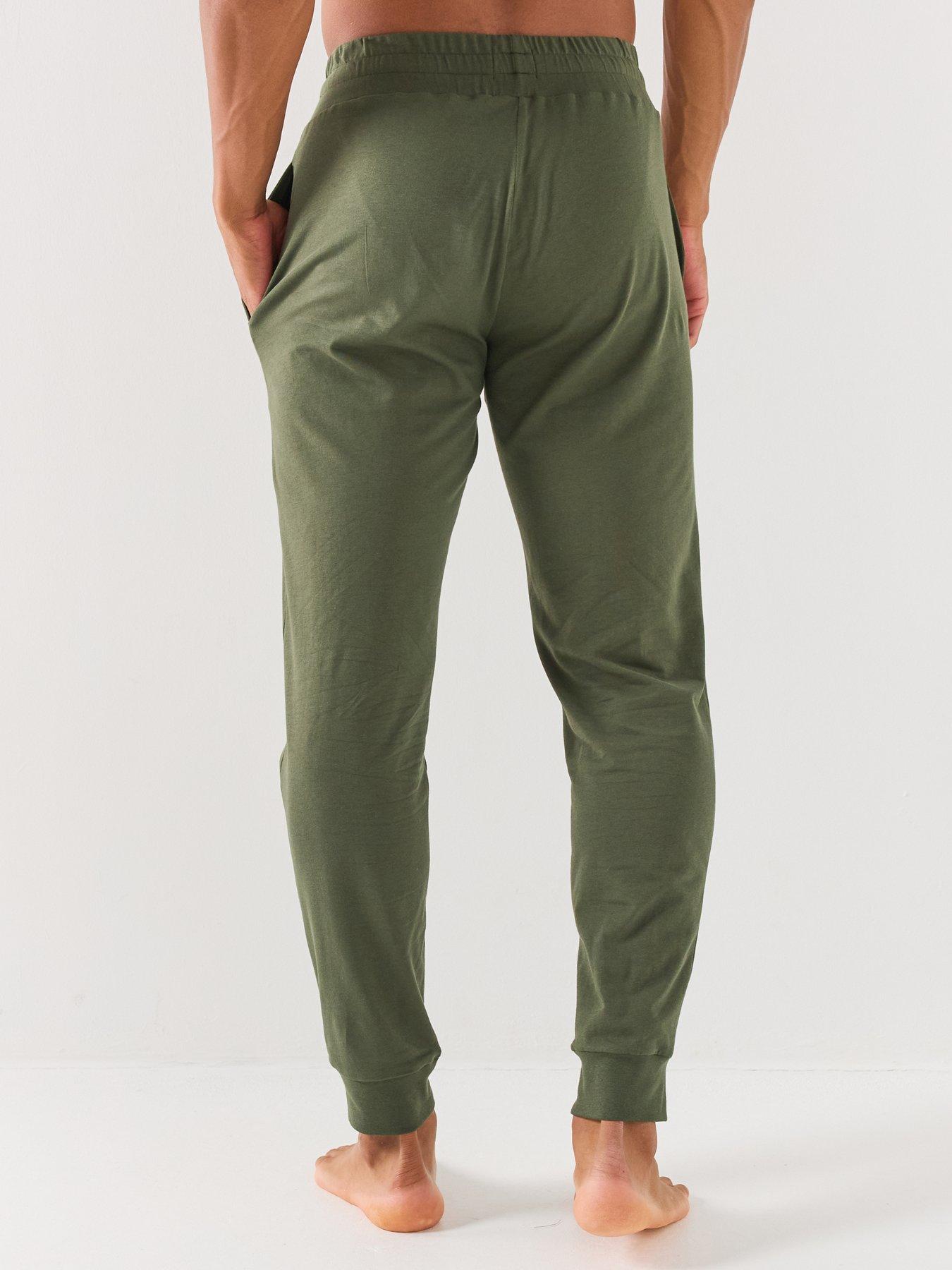 Image 2 of 5 of HUGO Laze Loungewear Pants - Dark Green