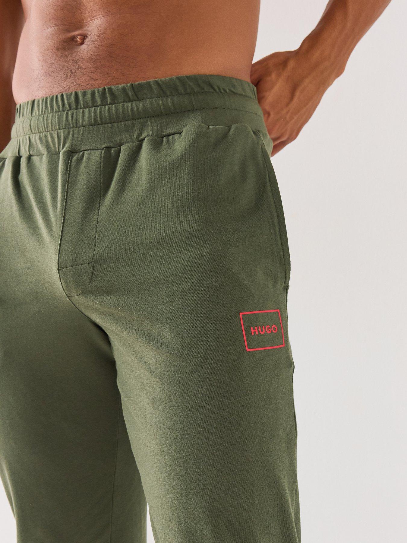 Image 4 of 5 of HUGO Laze Loungewear Pants - Dark Green