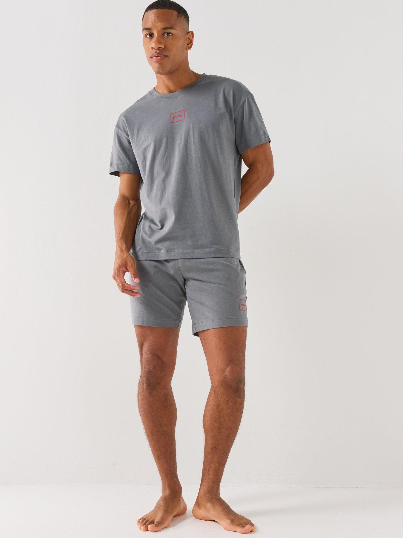 Image 3 of 5 of HUGO Laze Loungewear Shorts - Grey