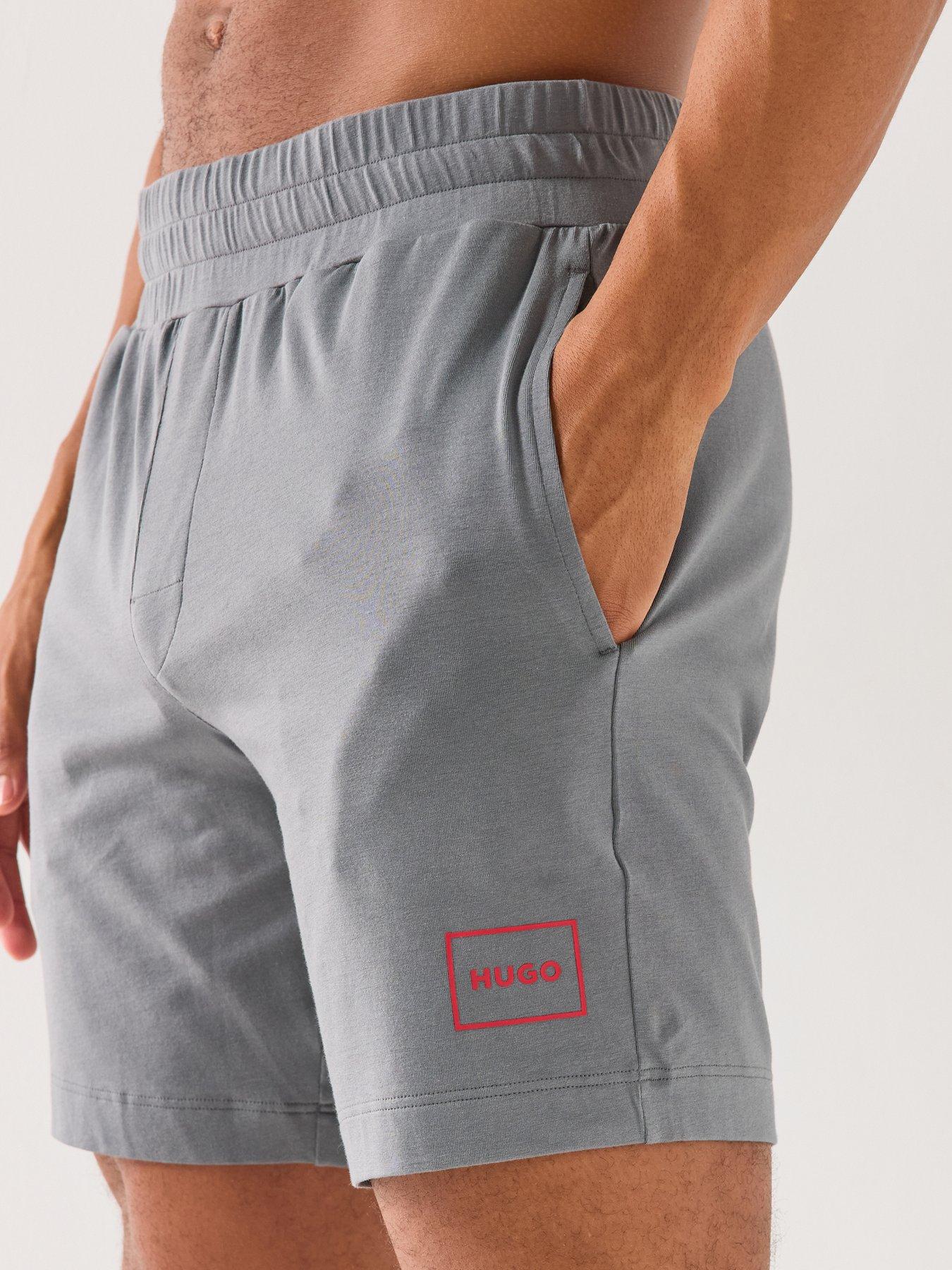 Image 4 of 5 of HUGO Laze Loungewear Shorts - Grey