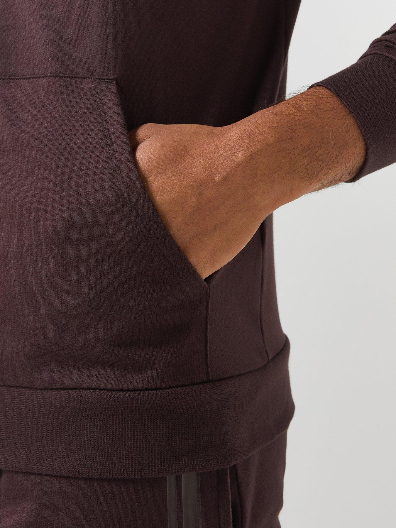 Image 5 of 6 of BOSS Bodywear Authentic Loungewear Zip Top - Brown
