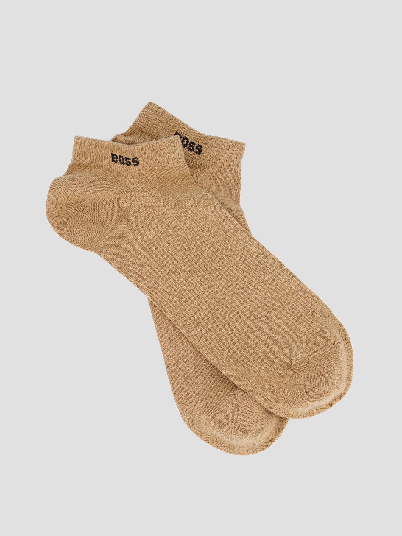 Image 2 of 3 of BOSS 2 Pack Trainer Liner Socks - Beige