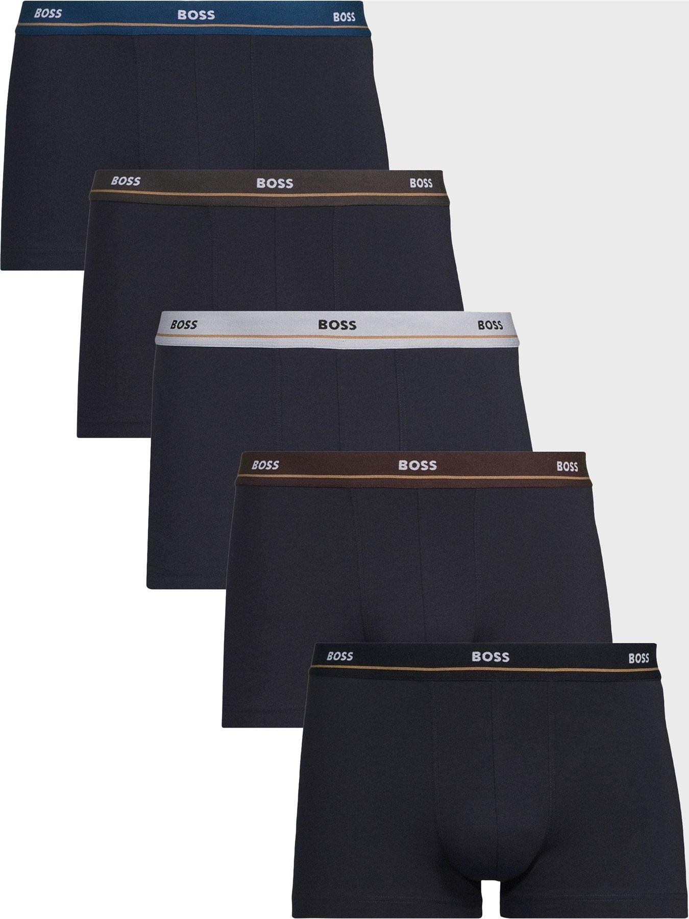 Image 1 of 3 of BOSS 5 Pack Essential Waistband Trunks - Multi