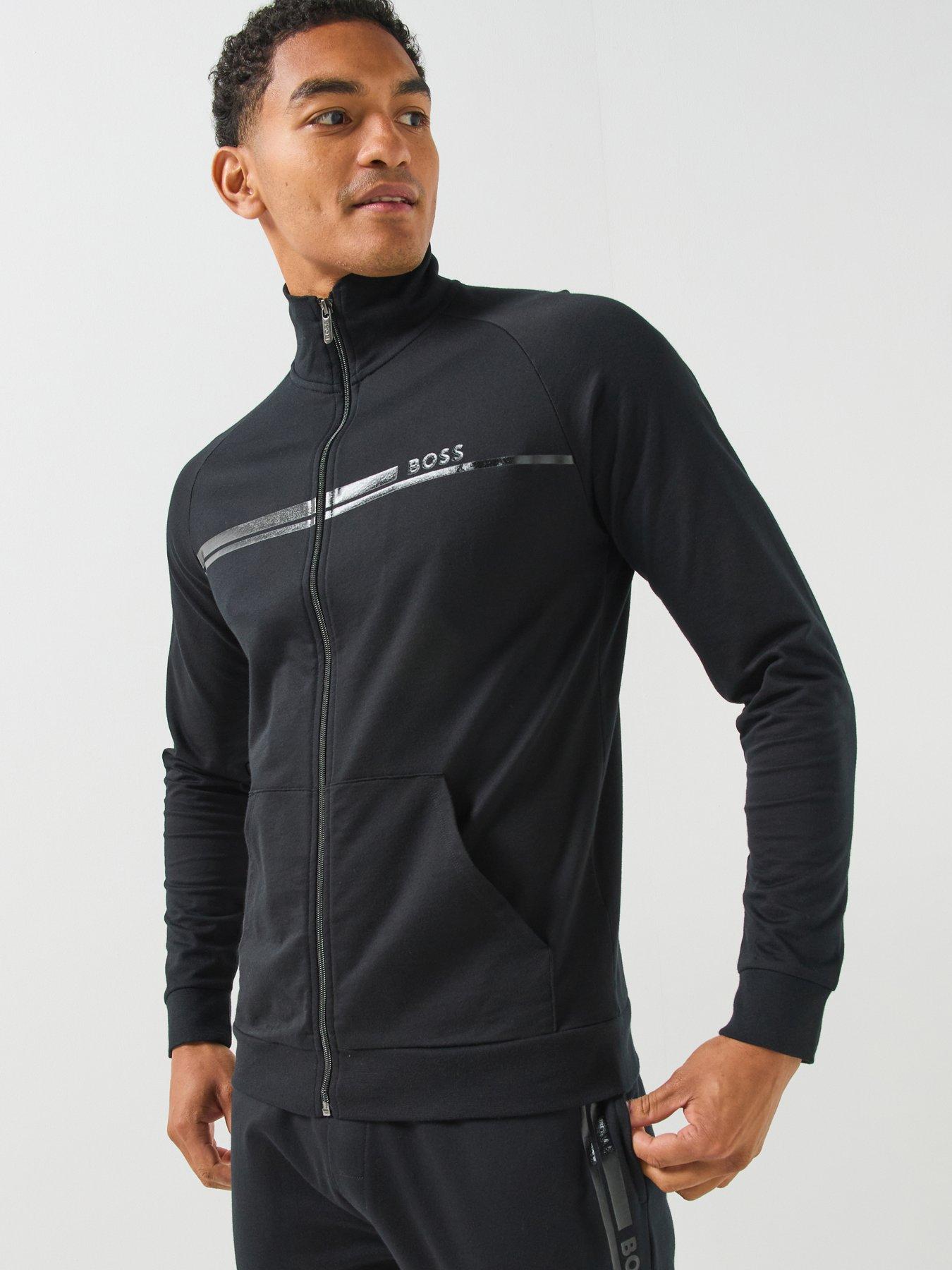 BOSS Boss Bodywear Authentic Loungewear Zip Top - Black