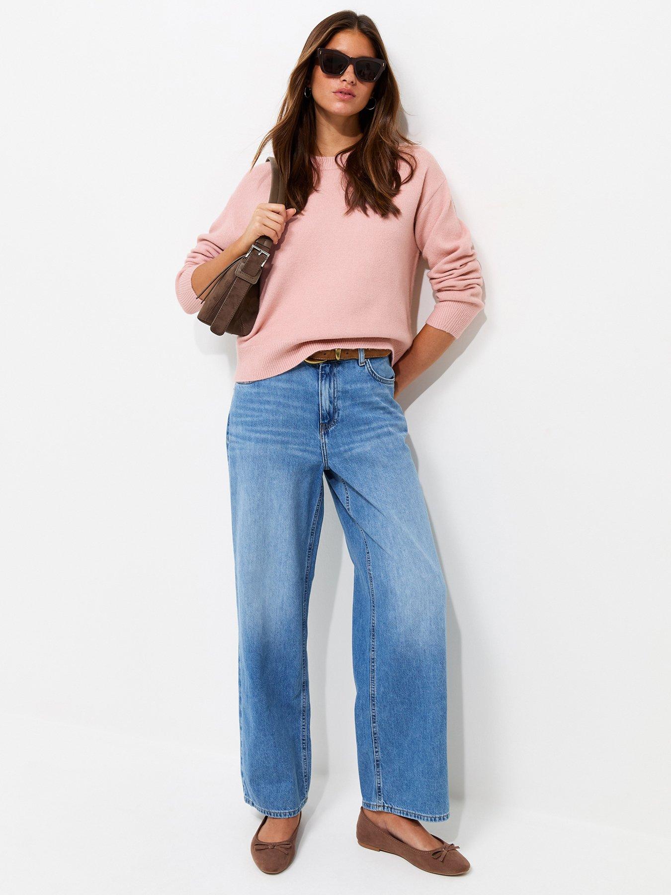 Image 3 of 5 of New Look Midweight Crew Neck Jumper - Pink