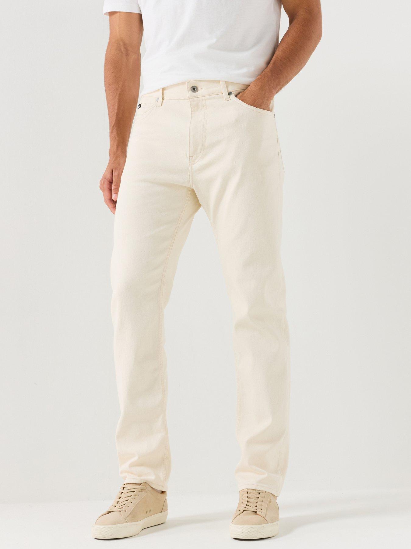 BOSS H-Ogden Straight Fit Jean - White
