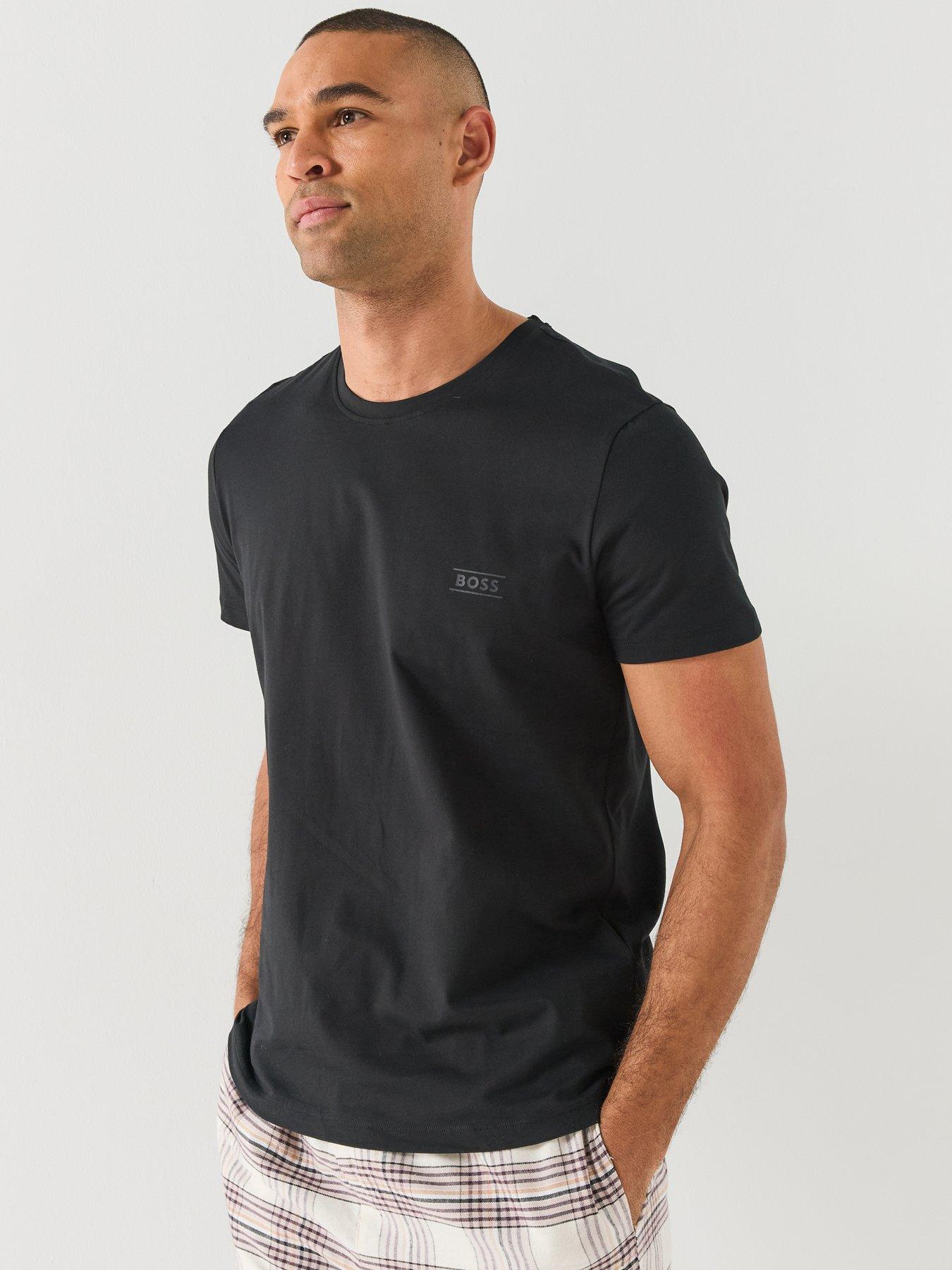 Image 5 of 6 of BOSS Mens RN 365 Cotton Crew Neck Loungewear T-Shirt - Black