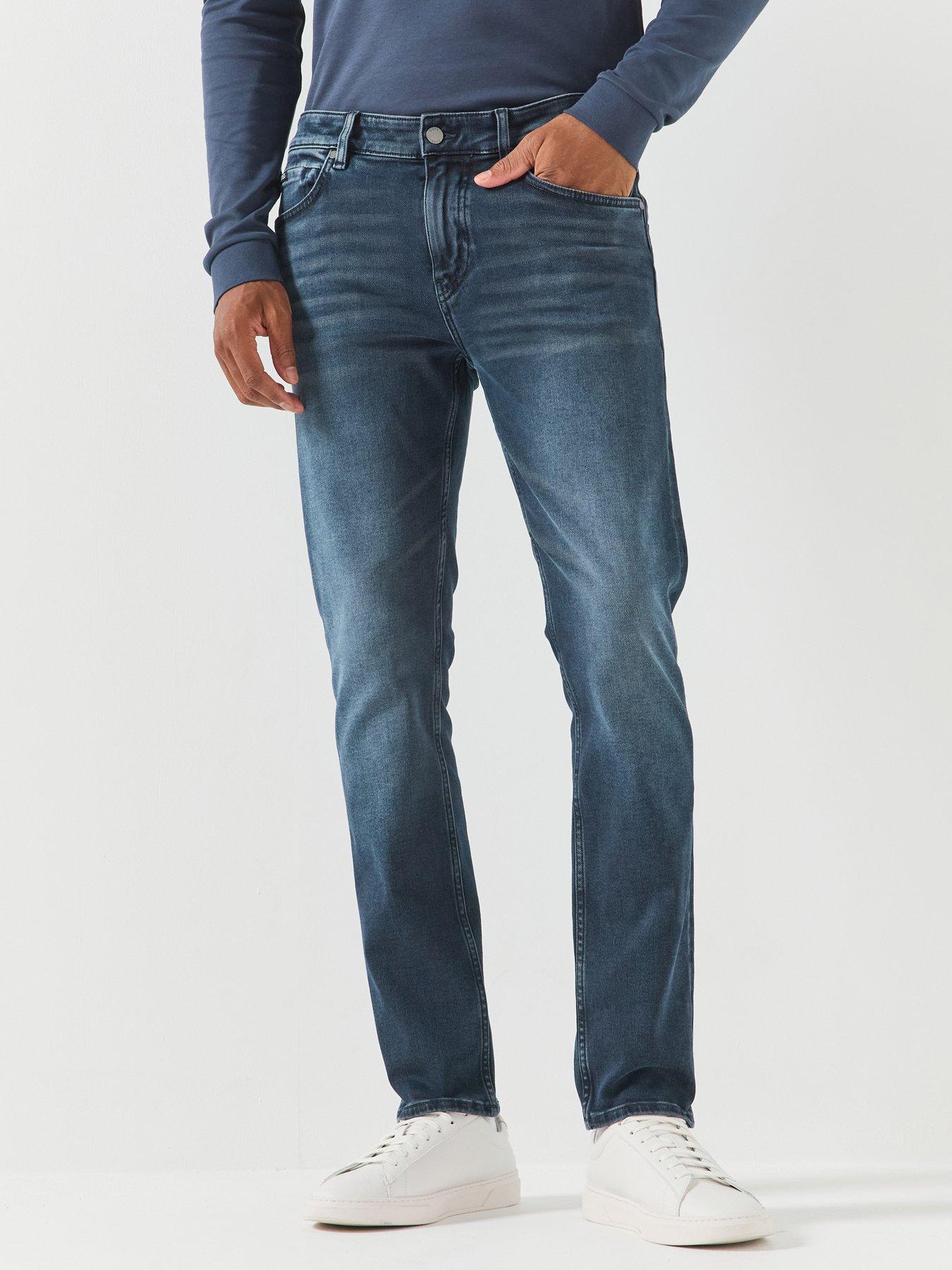 BOSS Men's Slim Fit Regular Leg Jeans - Blue