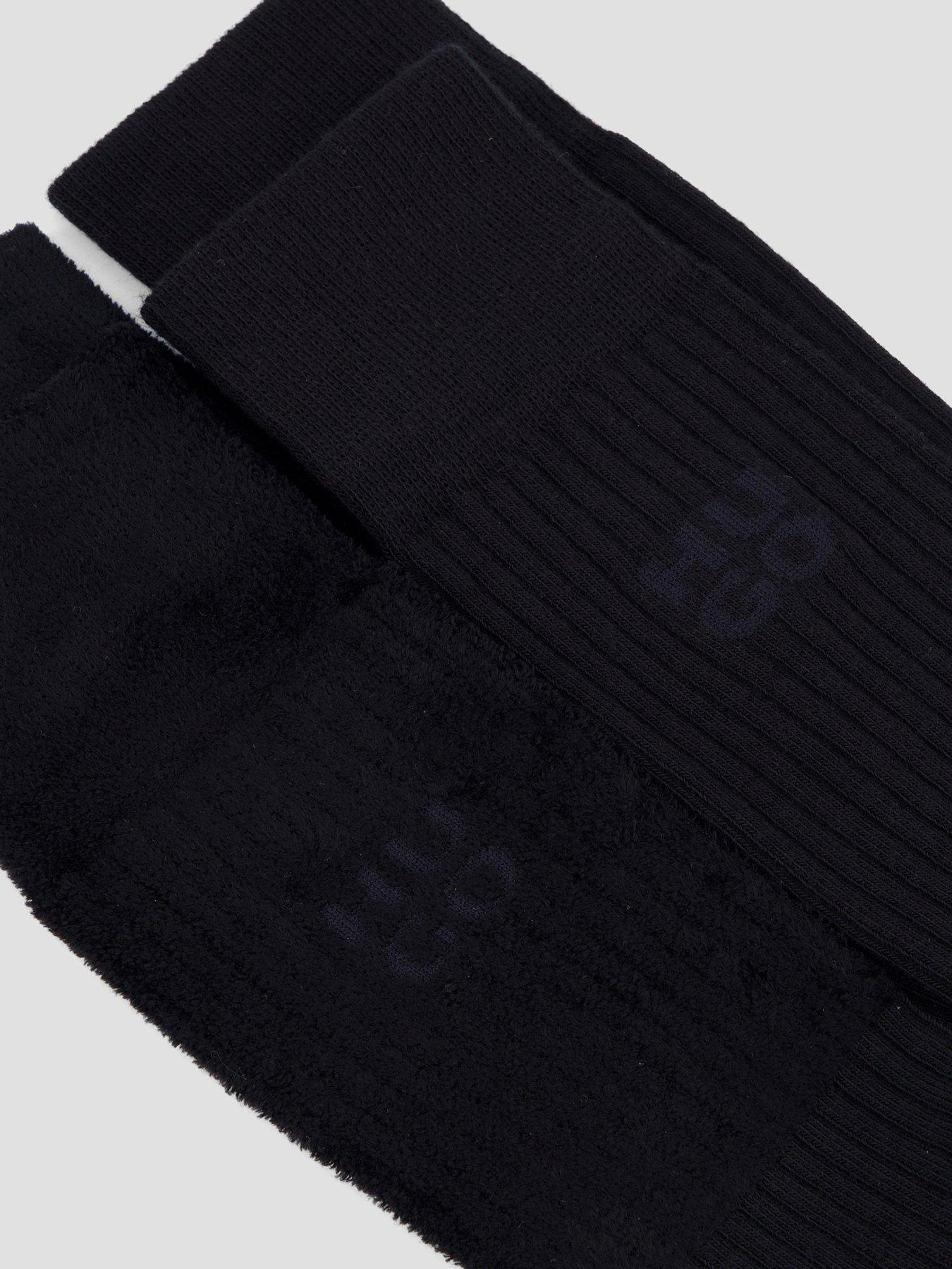 Image 3 of 3 of HUGO Mens 2 Pack Velvet Crew Socks - Black