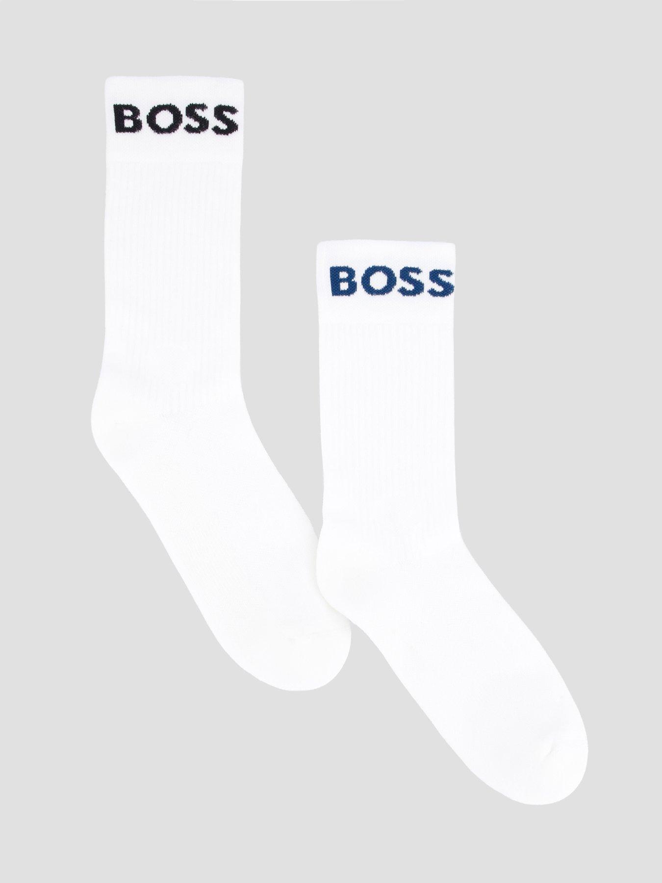 BOSS Boss 2 Pack Sports Crew Socks - White