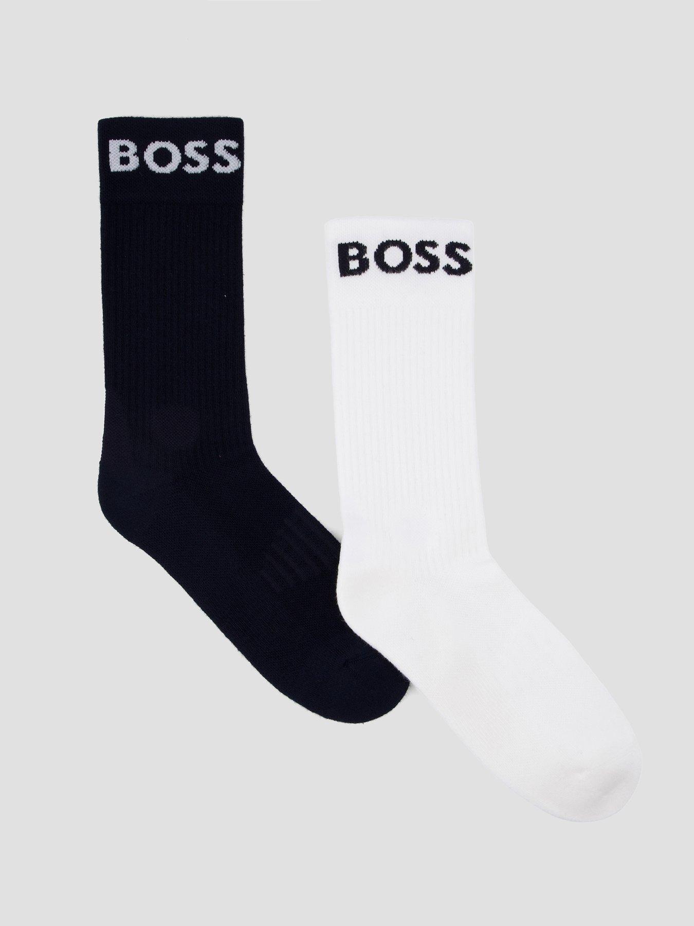 Image 1 of 3 of BOSS 2 Pack Sports Crew Socks - Navy