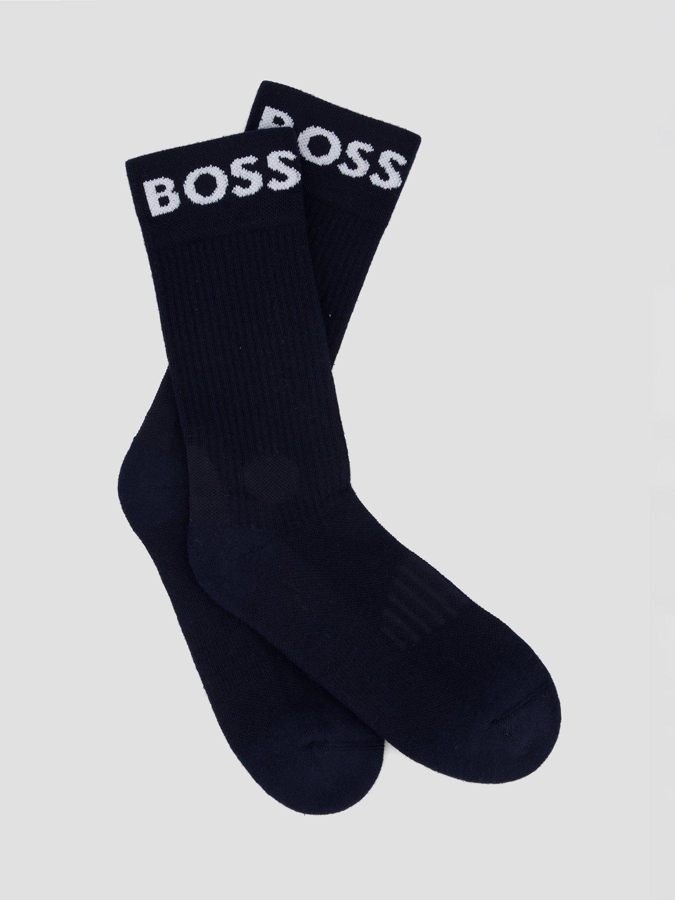 Image 2 of 3 of BOSS 2 Pack Sports Crew Socks - Navy