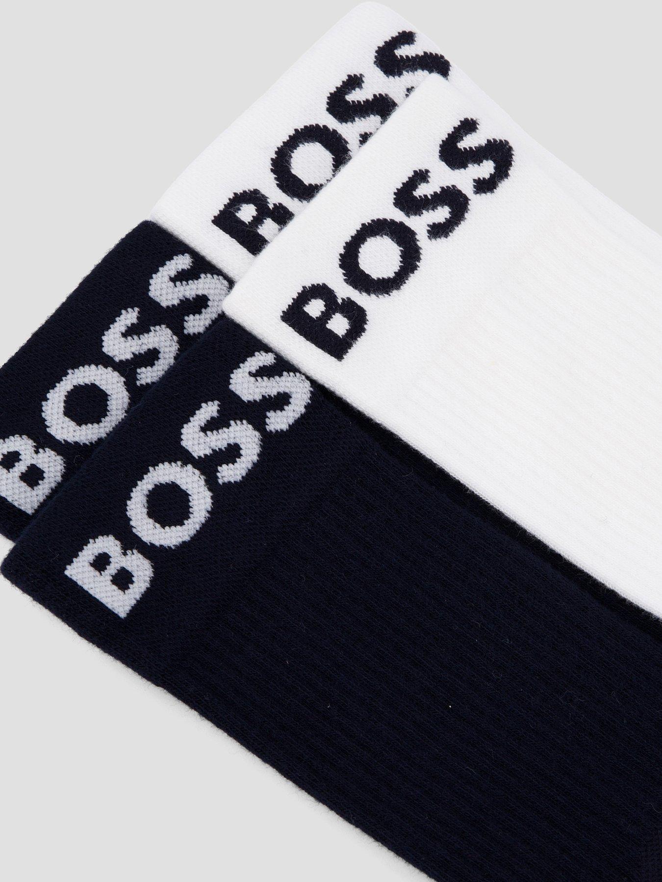 Image 3 of 3 of BOSS 2 Pack Sports Crew Socks - Navy