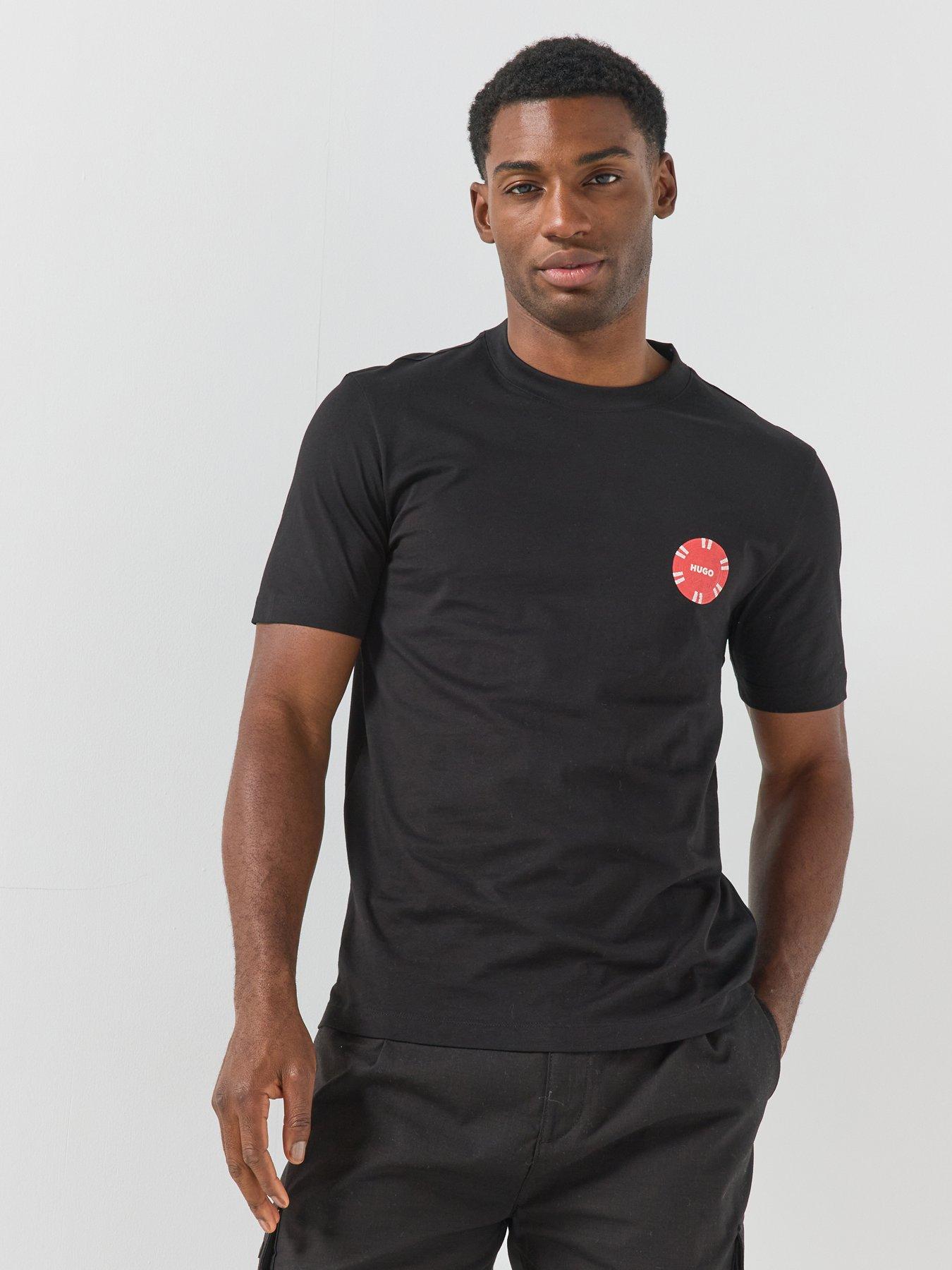 HUGO Datril Poker Chip Graphic T-Shirt - Black