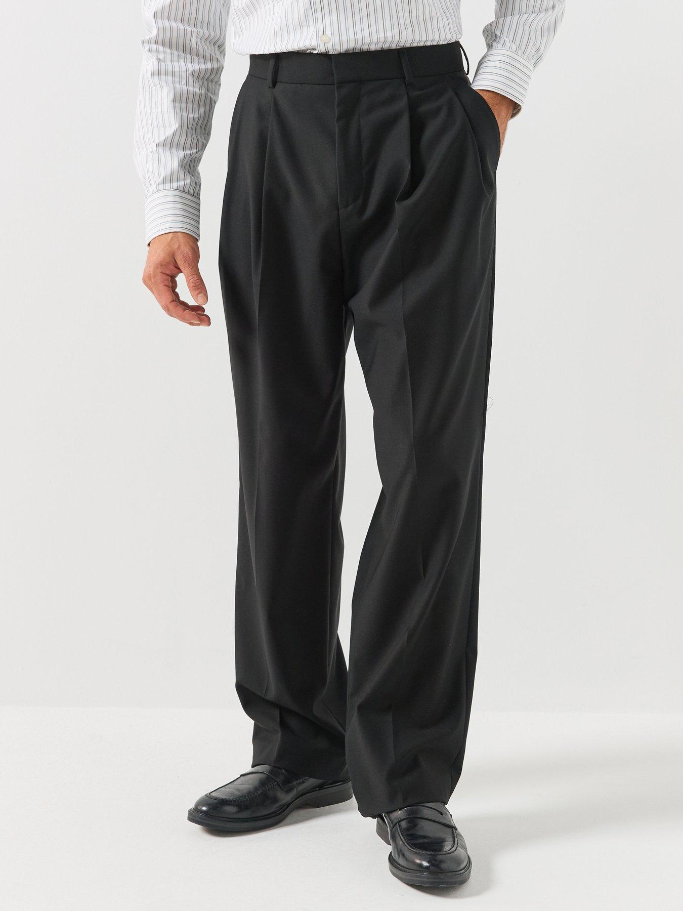 HUGO Tarly264X Modern Fit Smart Trousers - Black