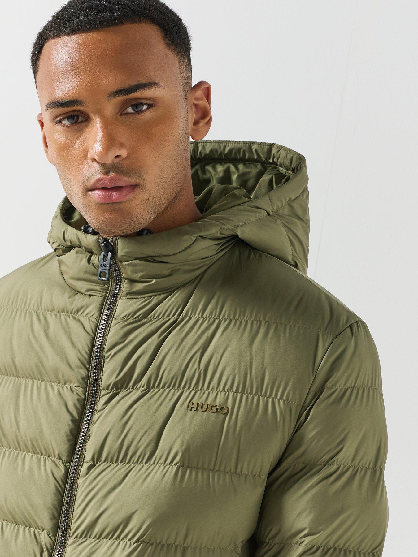 Image 5 of 6 of HUGO Hugo Matia2641 Longline Padded Jacket - Green