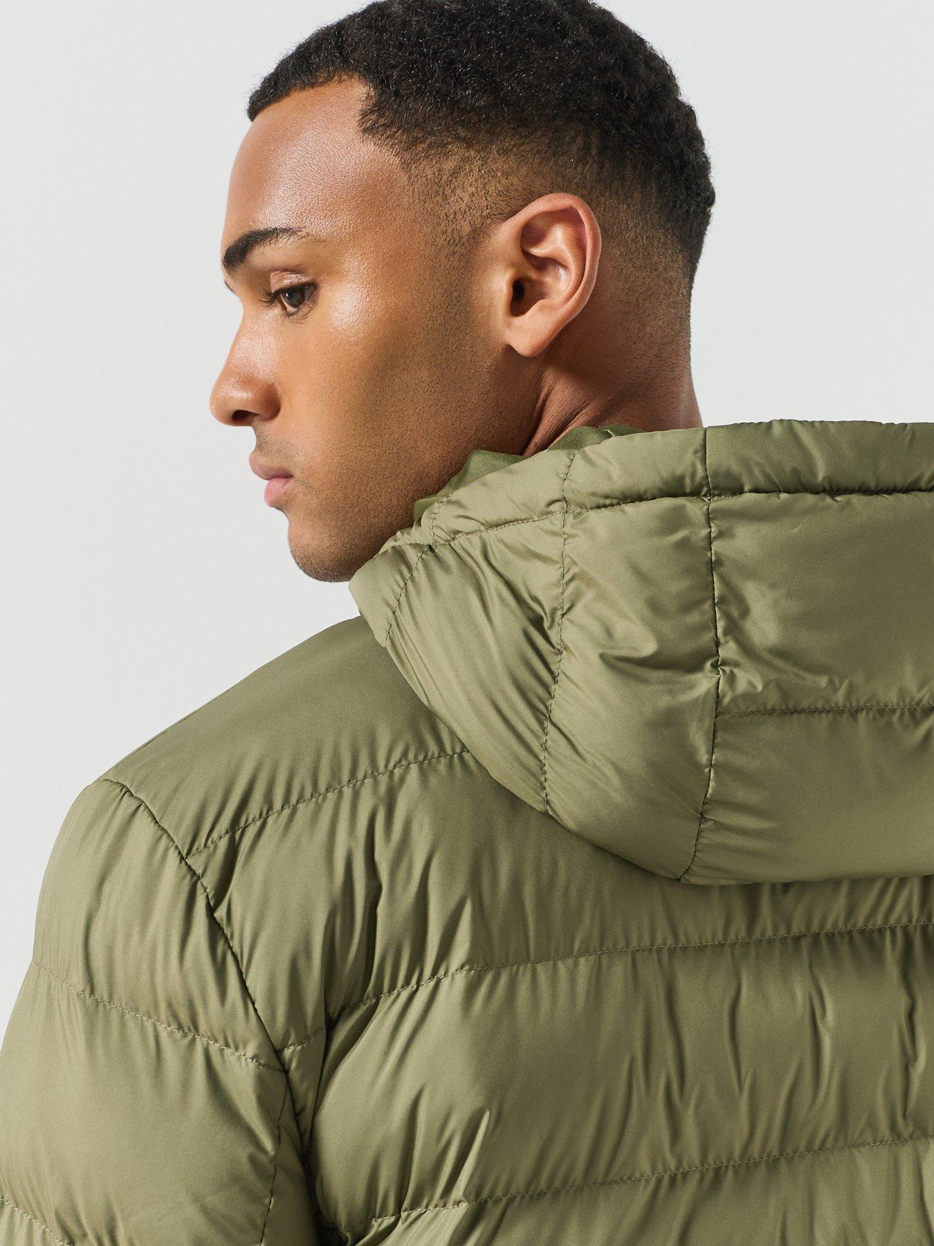 Image 6 of 6 of HUGO Hugo Matia2641 Longline Padded Jacket - Green