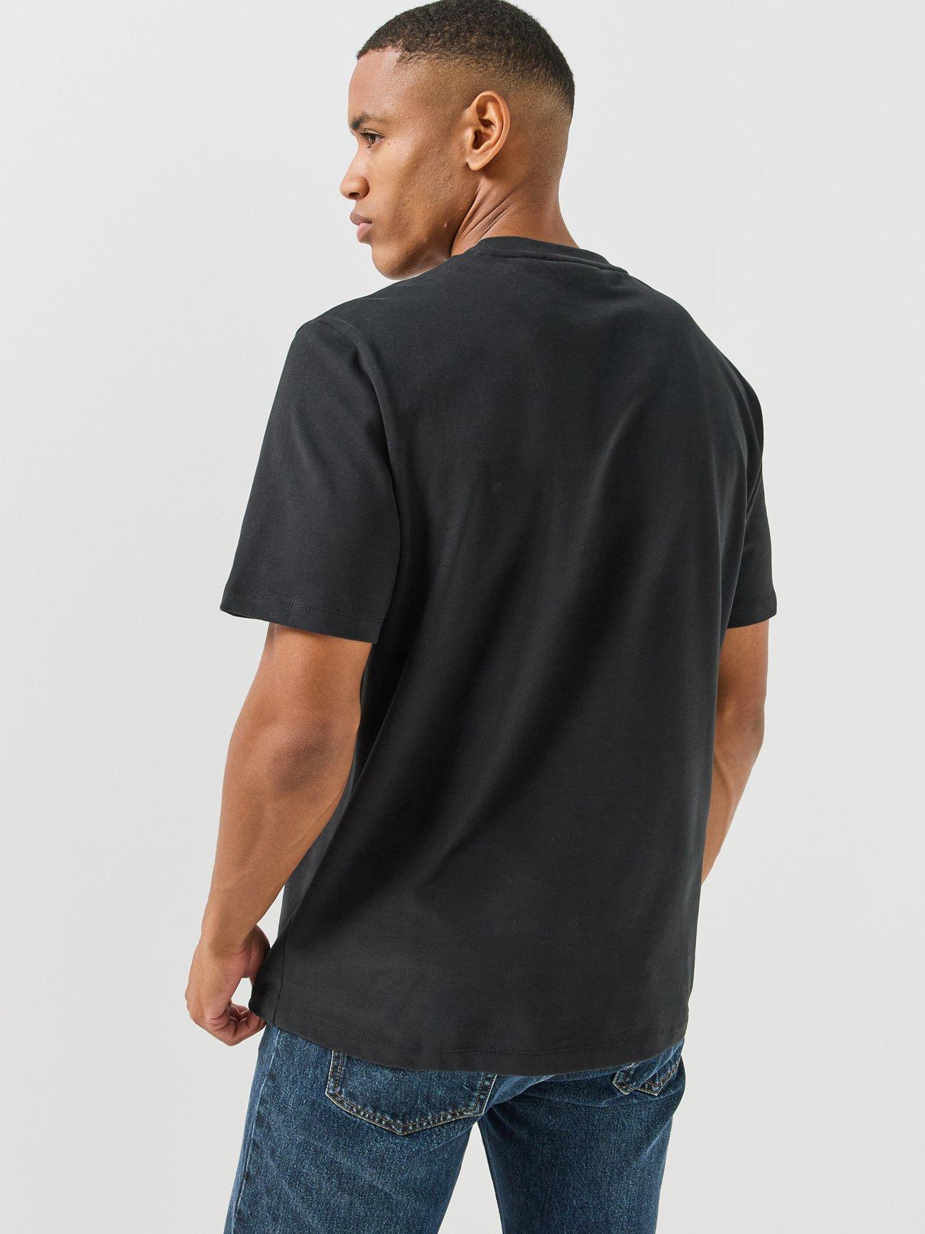 Image 2 of 5 of HUGO Dulos Ace Card Logo Relaxed Fit T-shirt - Black