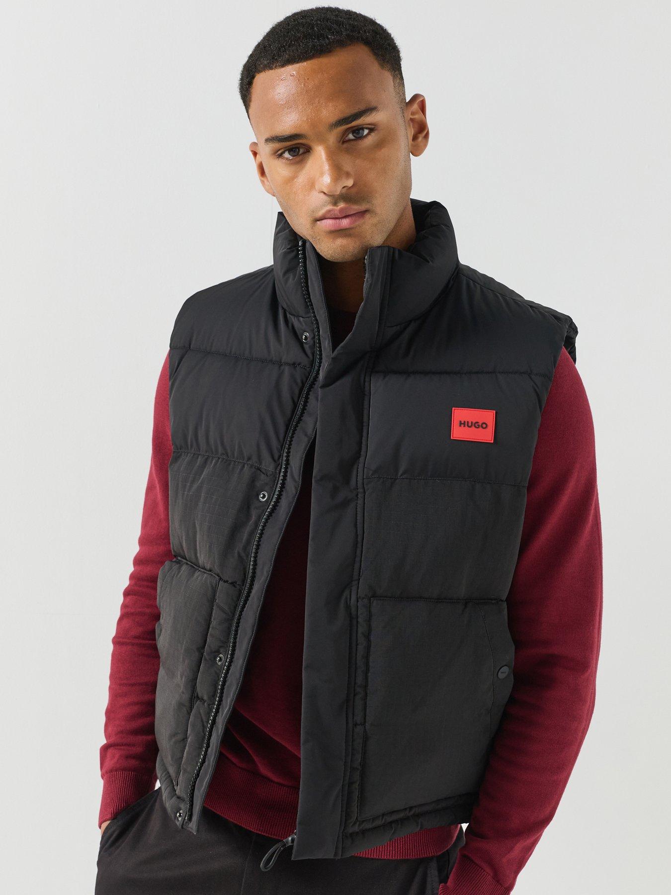 Image 1 of 6 of HUGO Hugo Baltino2642 Padded Gilet - Black