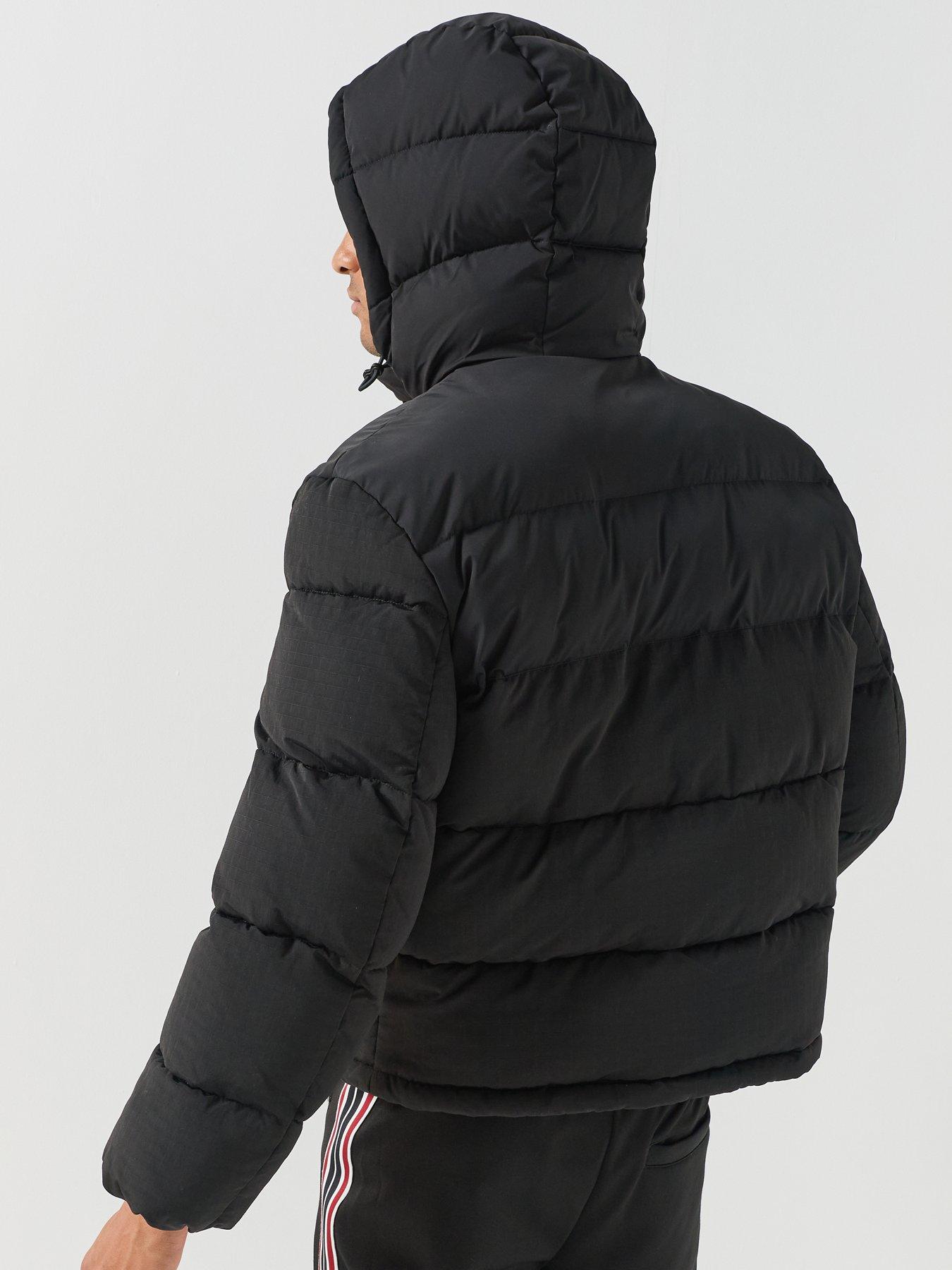 Image 2 of 6 of HUGO Hugo Baro2642 Red Patch Padded Jacket - Black