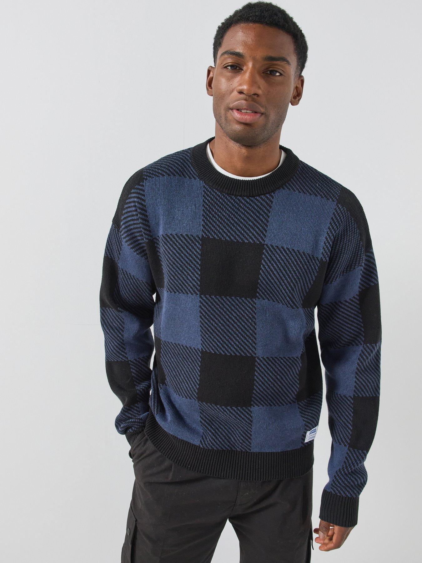 HUGO Blue Stuvee Knitted Jumper - Dark Blue