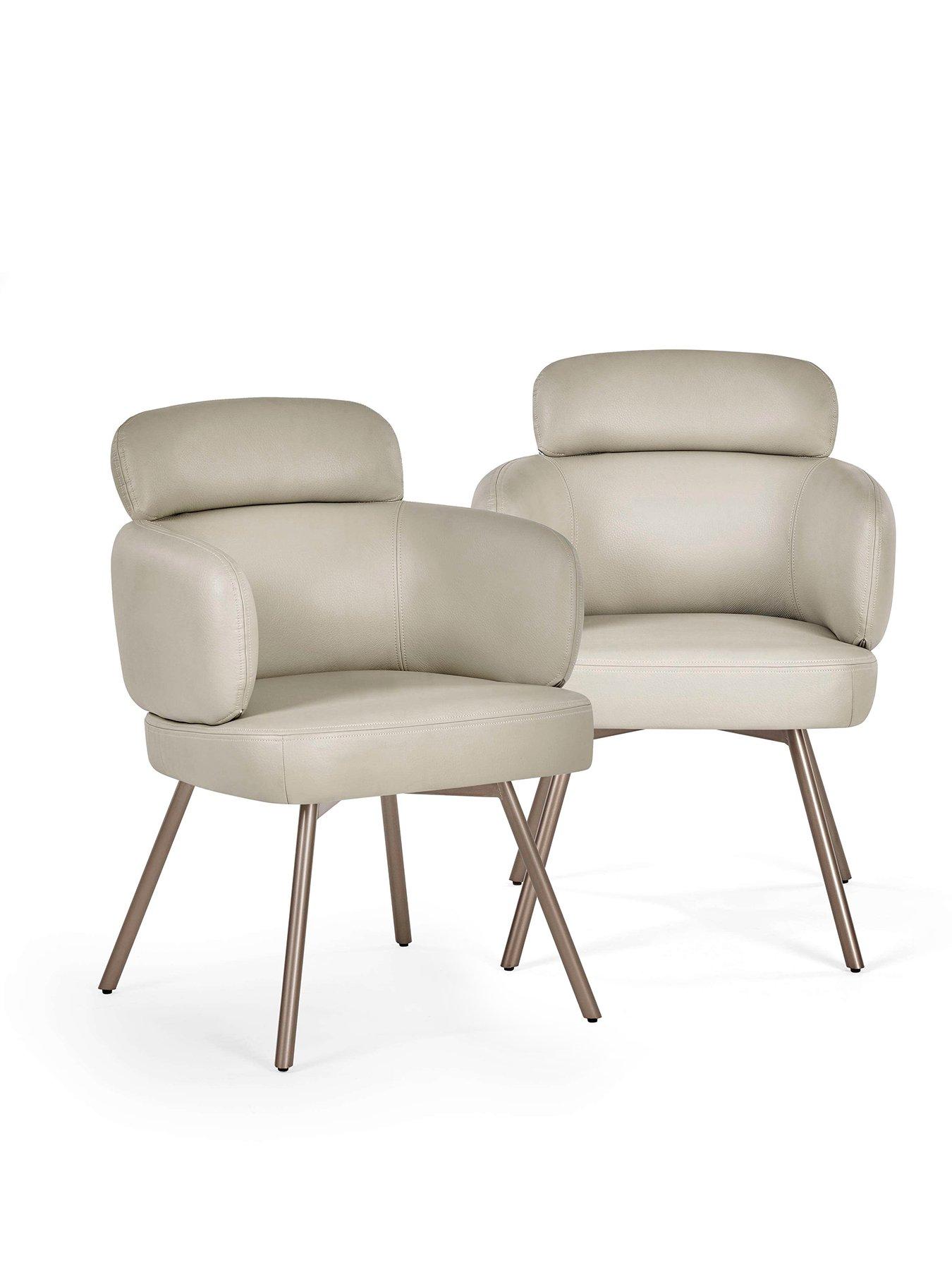Image 2 of 7 of Julian Bowen Set Of 2 Callisto Swivel Dining Chairs