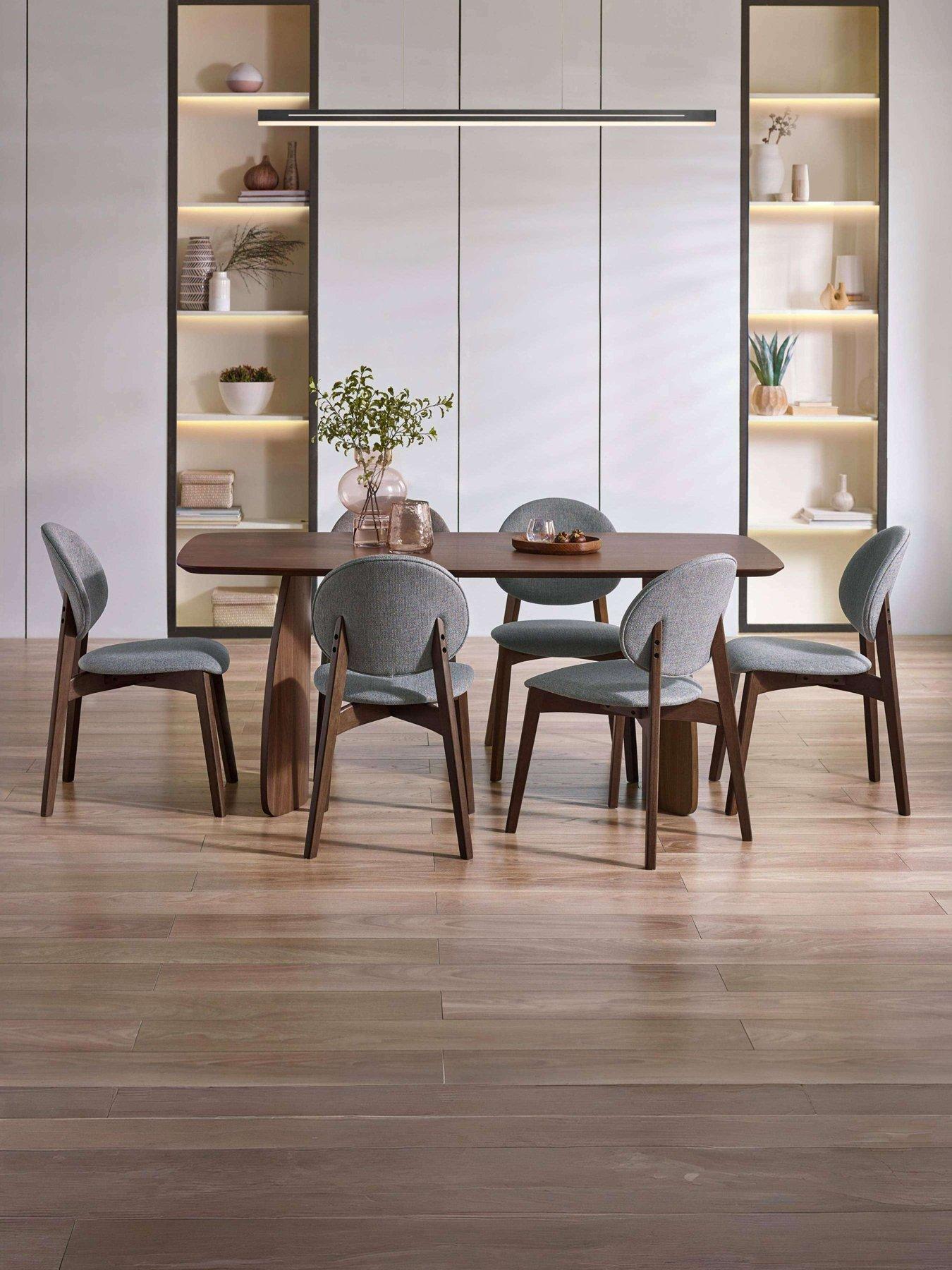 Julian Bowen Artemis Table & 4 Artemis Chairs - Dining Table & 4 Chairs