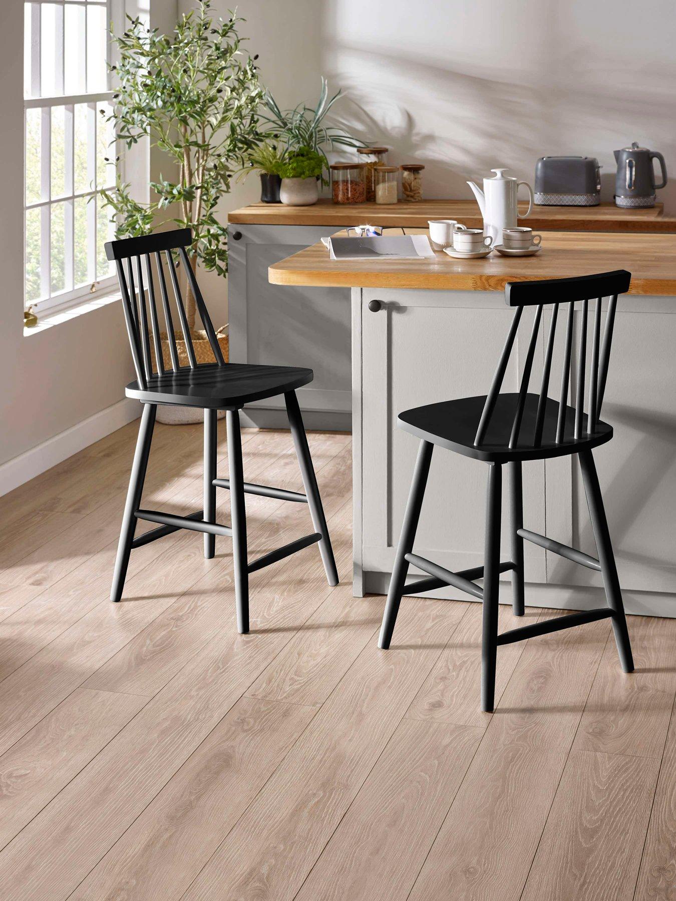 Image 1 of 6 of Julian Bowen Alassio Spindle Back Bar Stool
