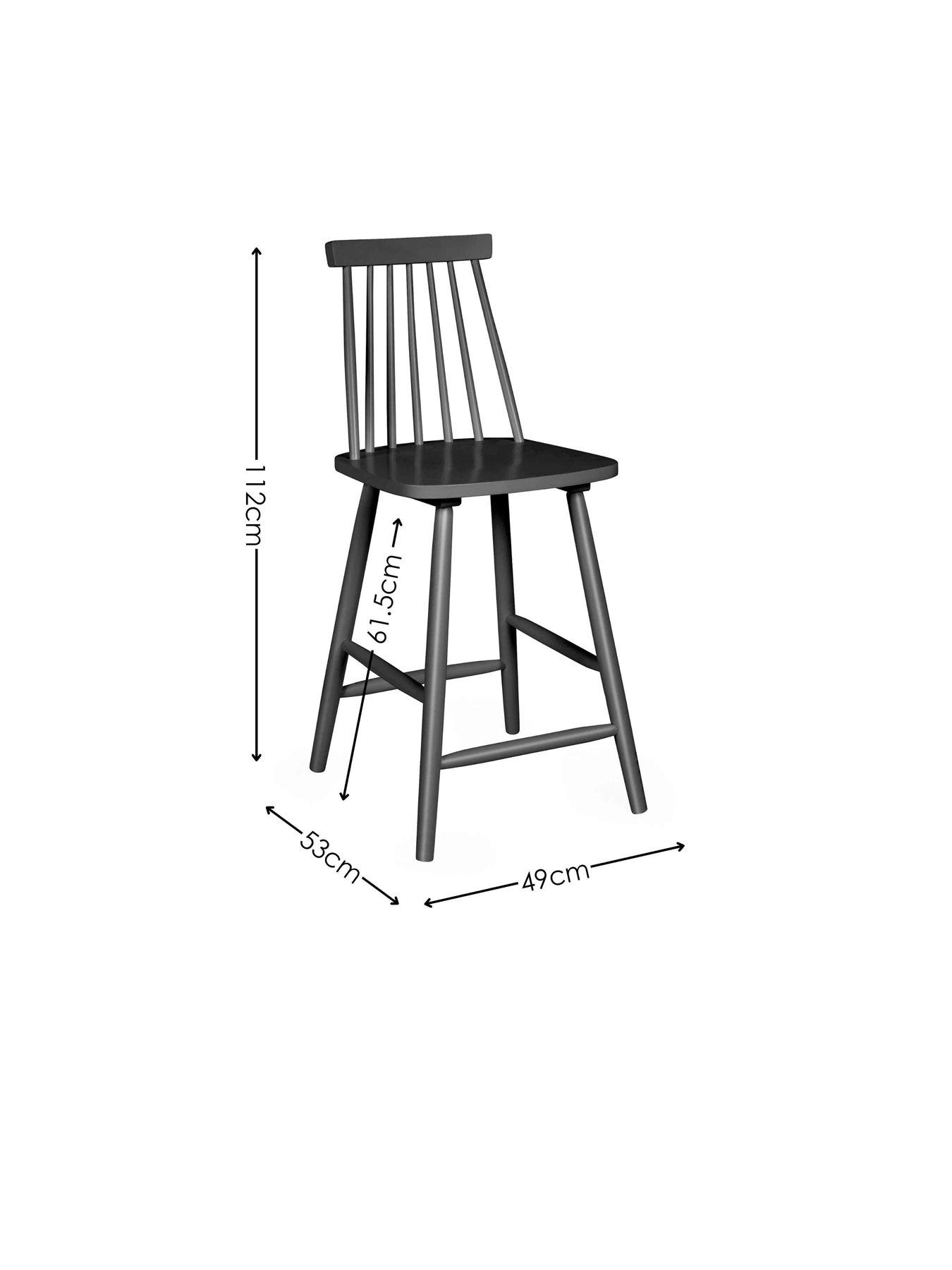 Image 6 of 6 of Julian Bowen Alassio Spindle Back Bar Stool