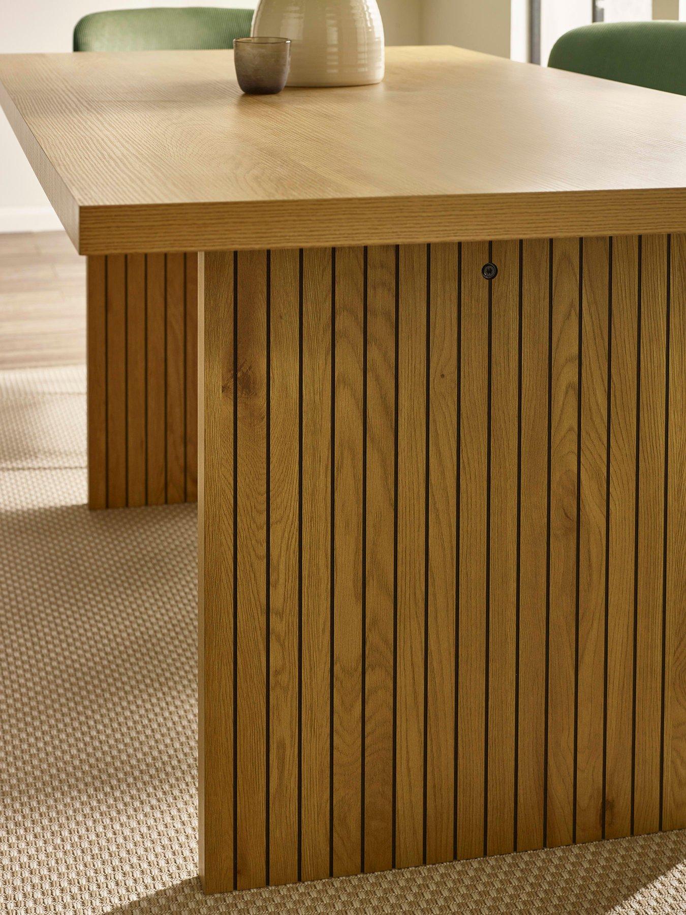 Image 3 of 6 of Julian Bowen Arundel Table And 6 Ella Cream Chairs