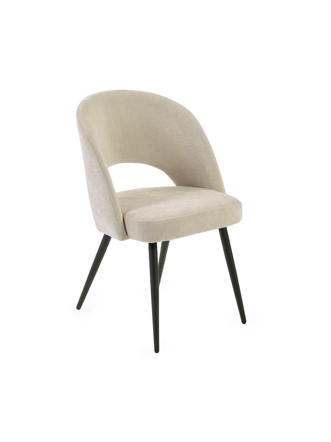 Image 4 of 6 of Julian Bowen Arundel Table And 6 Ella Cream Chairs