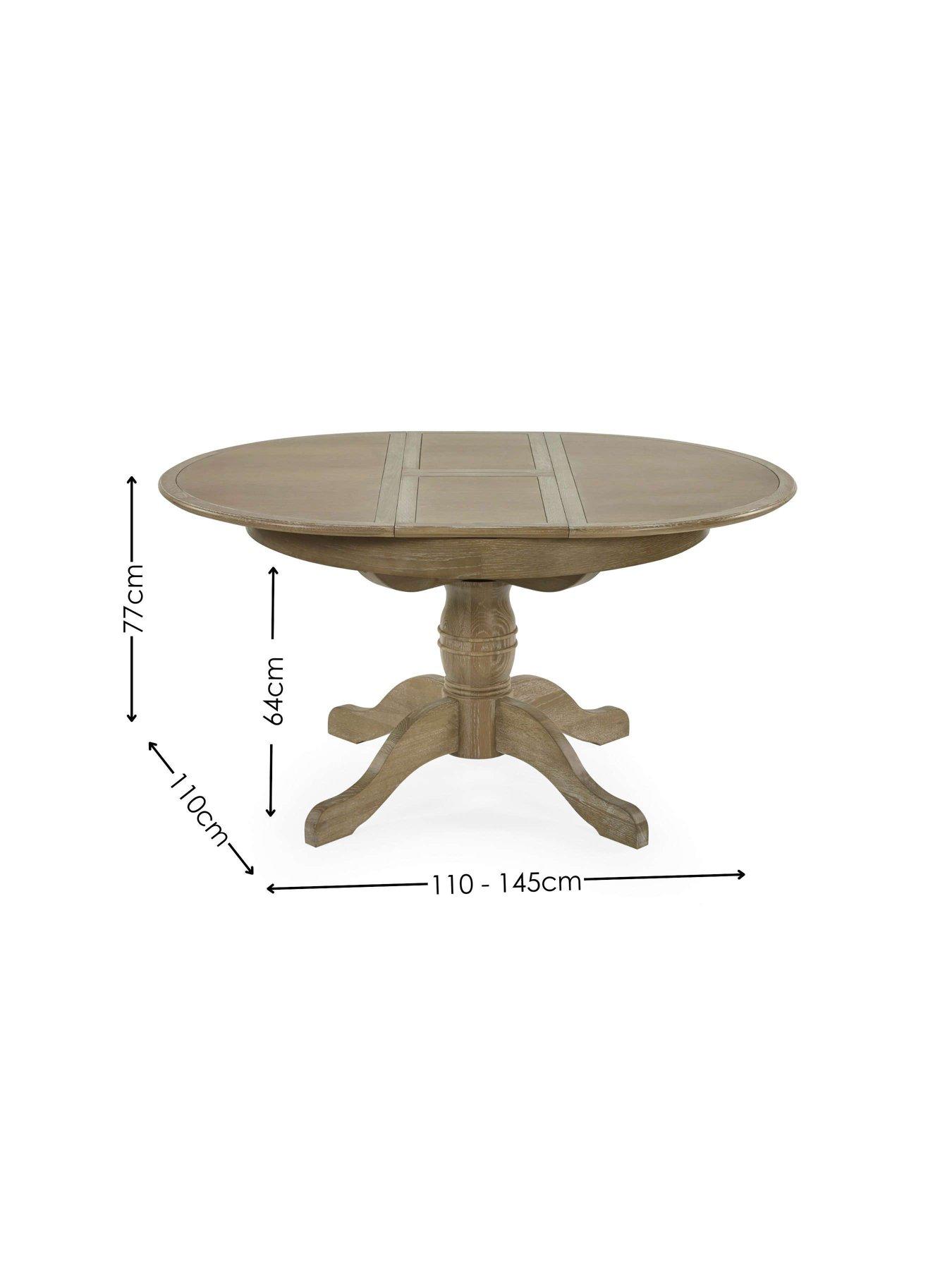 Image 7 of 7 of Julian Bowen Camille Round Extending Table