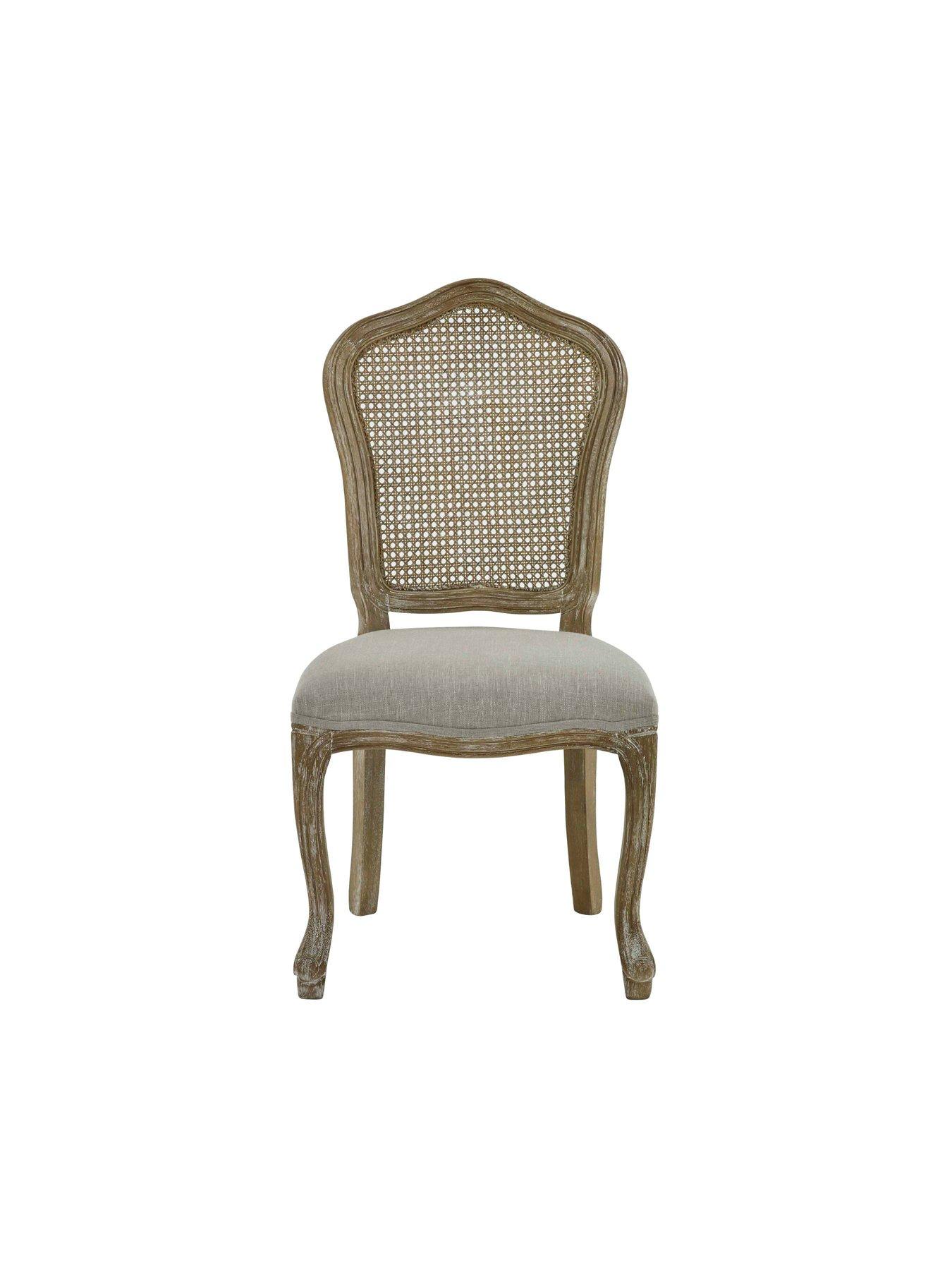 Image 3 of 7 of Julian Bowen Set Of 2 Camille Rattan Dining Chairs
