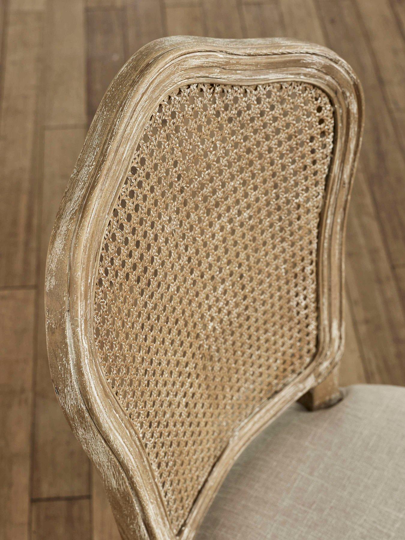 Image 4 of 7 of Julian Bowen Set Of 2 Camille Rattan Dining Chairs