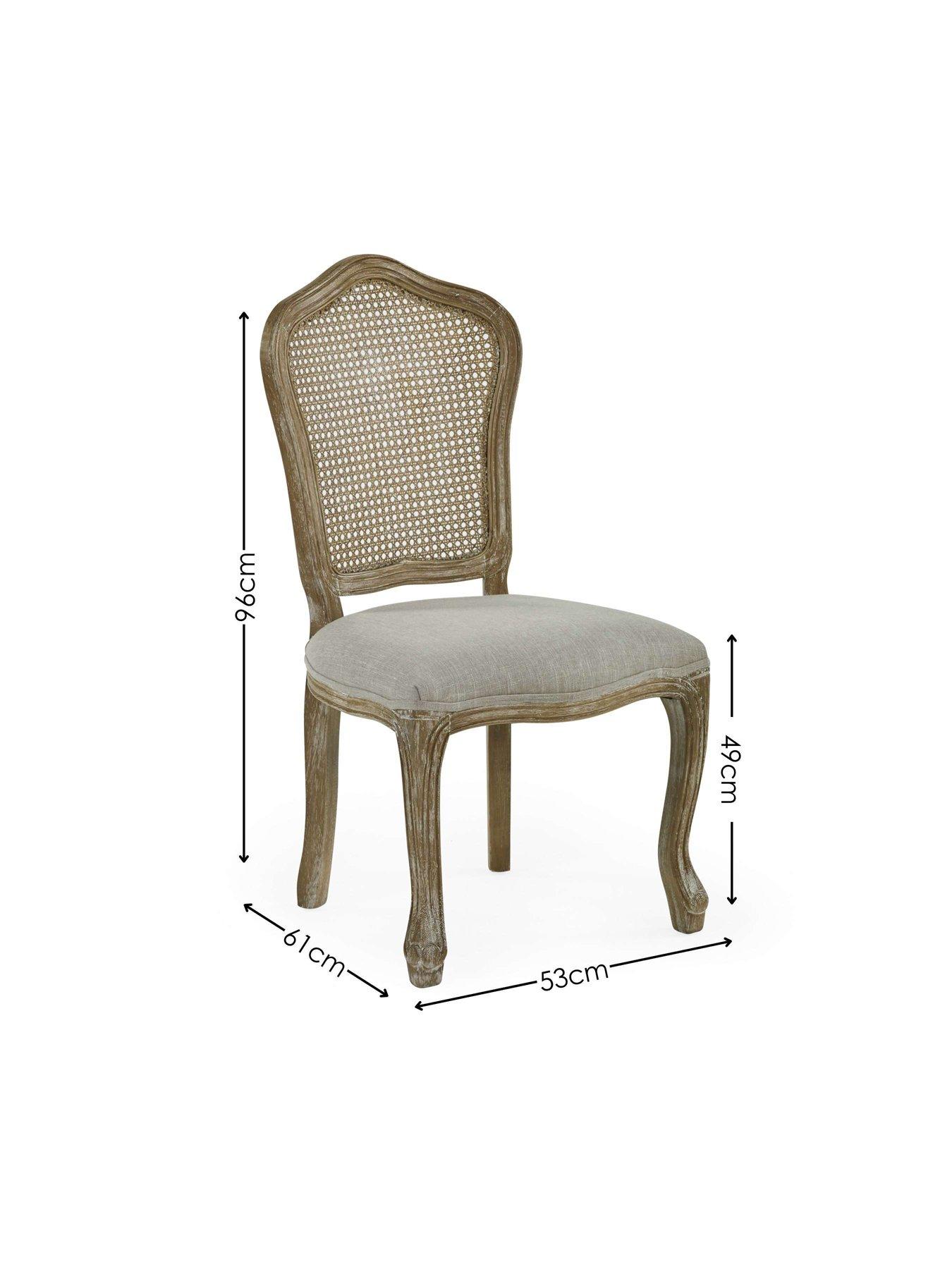 Image 6 of 7 of Julian Bowen Set Of 2 Camille Rattan Dining Chairs