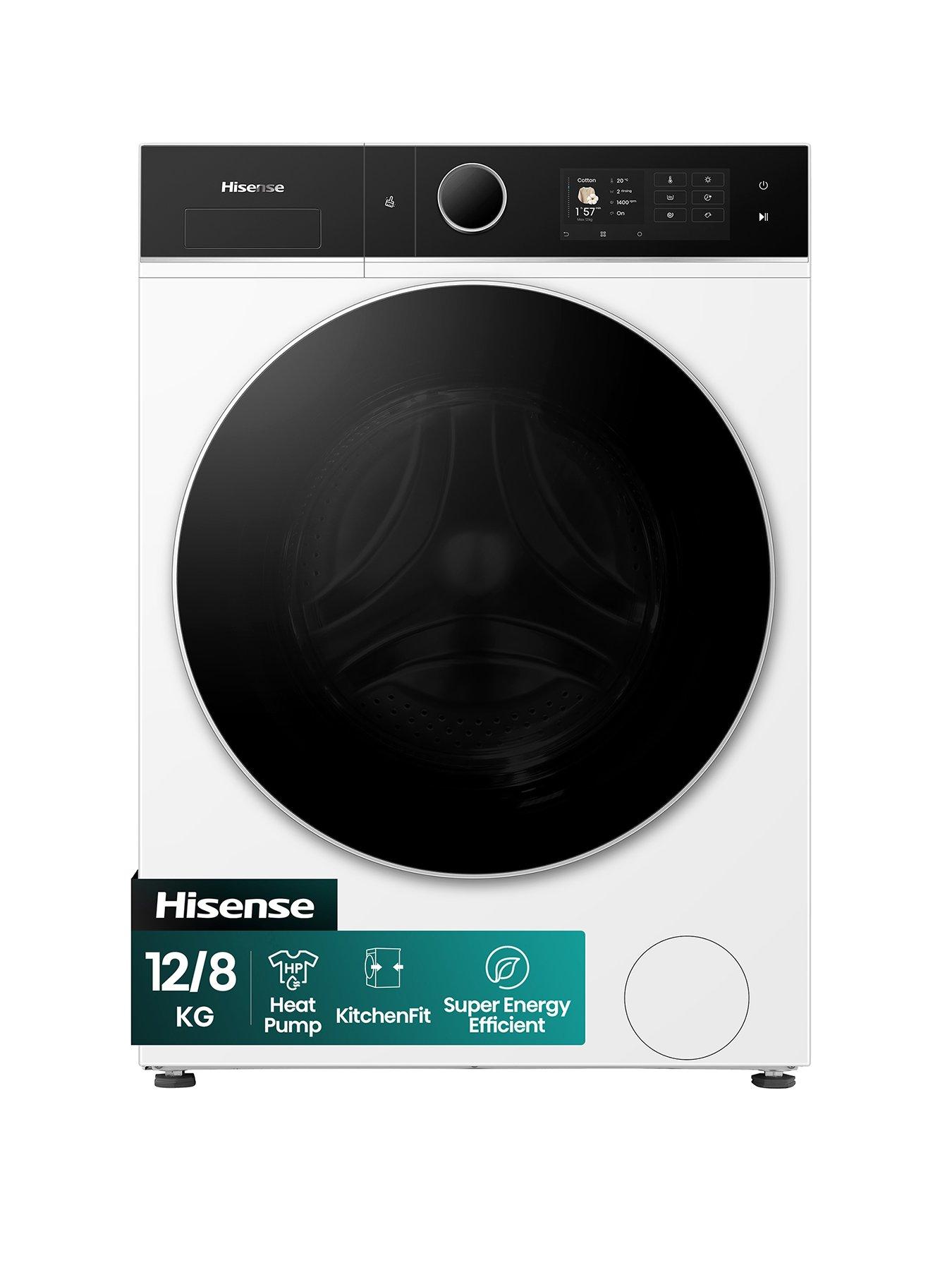 Hisense Hisense Kitchenfit 5I Series Wd5I1245Bwrh Wifi-Enabled 12Kg/8Kg, 1400 Spin Heat Pump Washer Dryer