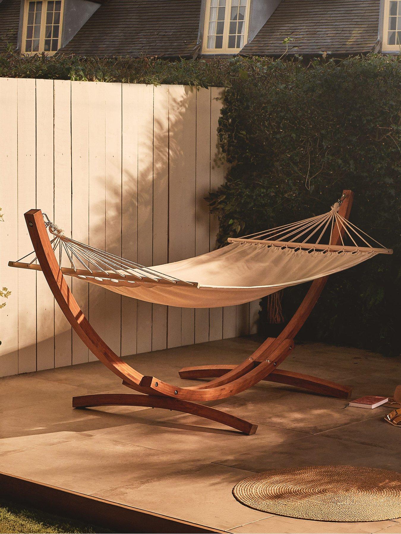 Image 1 of 7 of Vonhaus Santorini 1 Person Hammock with Frame