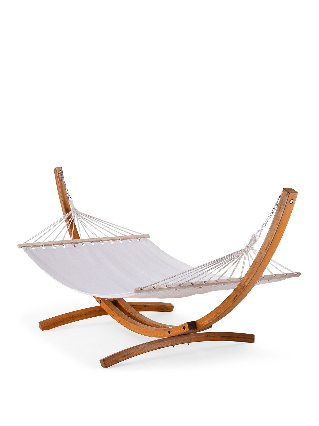 Image 2 of 7 of Vonhaus Santorini 1 Person Hammock with Frame