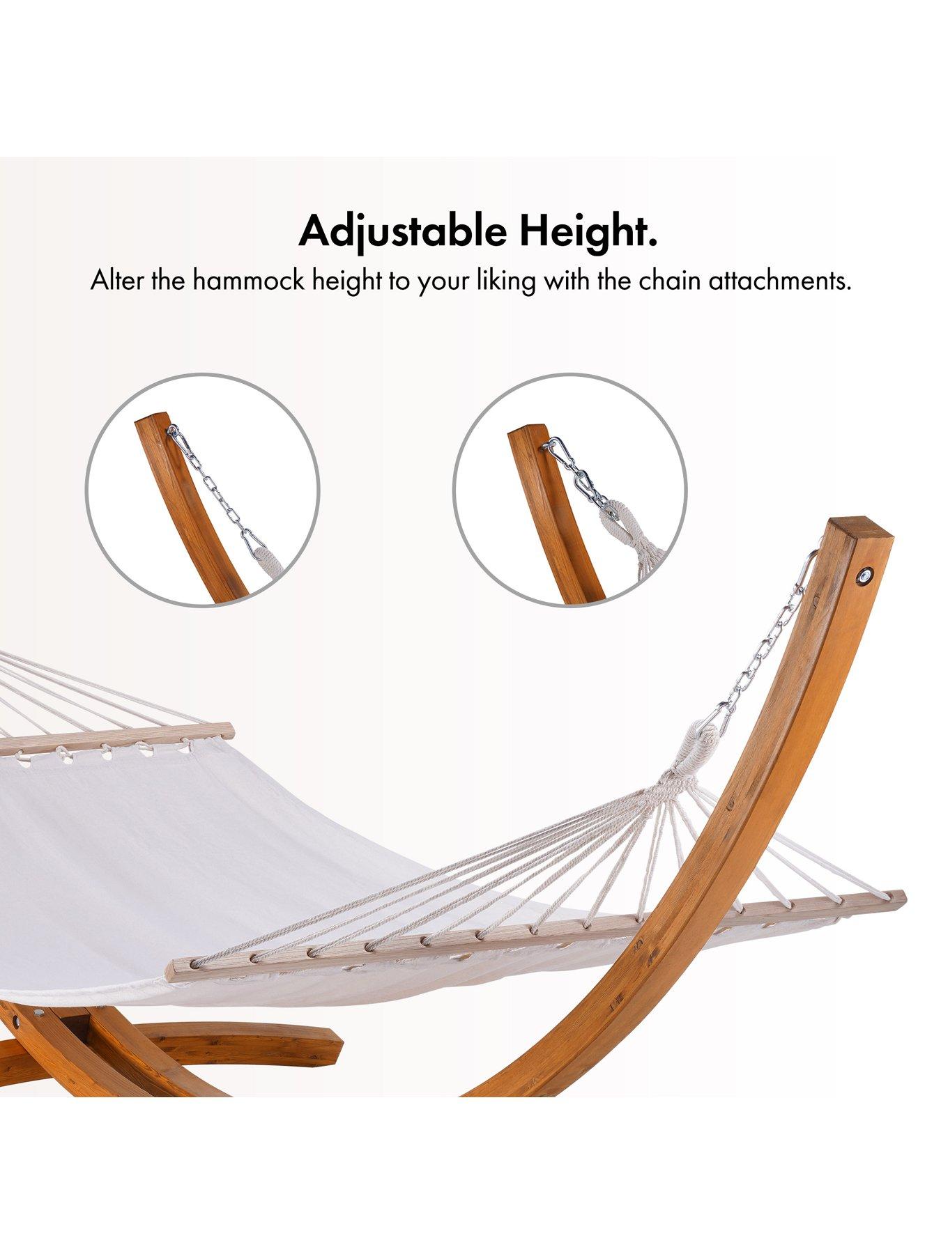Image 4 of 7 of Vonhaus Santorini 1 Person Hammock with Frame