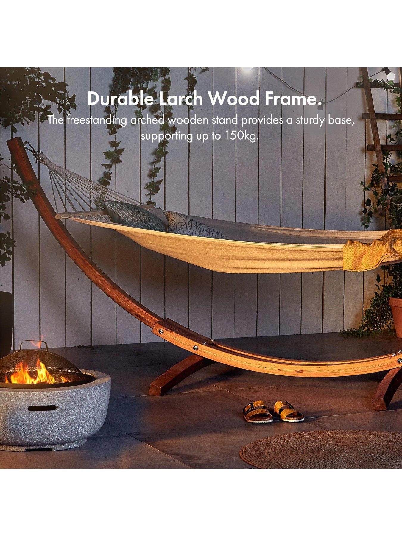 Image 5 of 7 of Vonhaus Santorini 1 Person Hammock with Frame