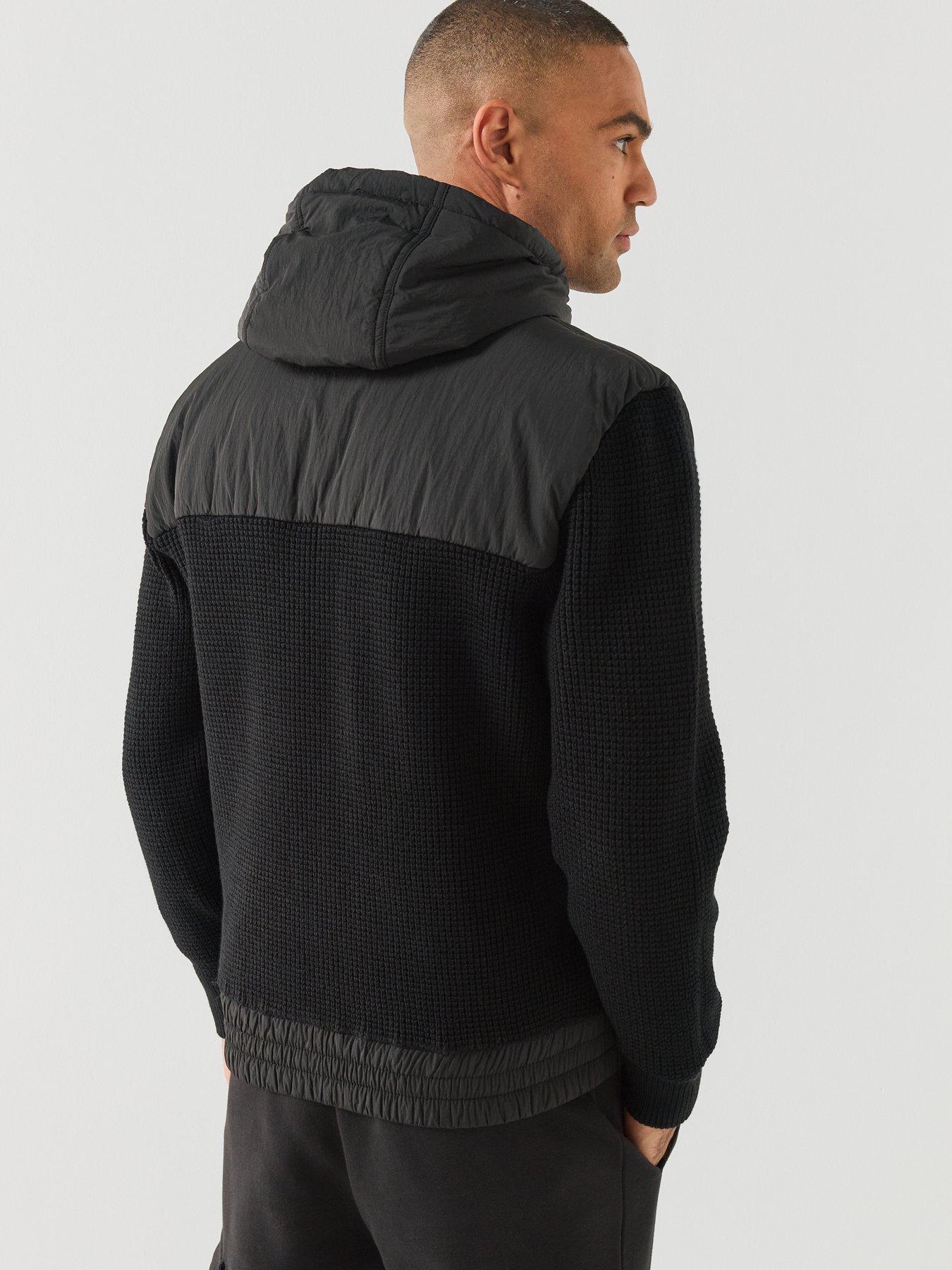 Image 2 of 5 of BOSS Boss Kobrydo Knitted Hybrid Jacket - Black