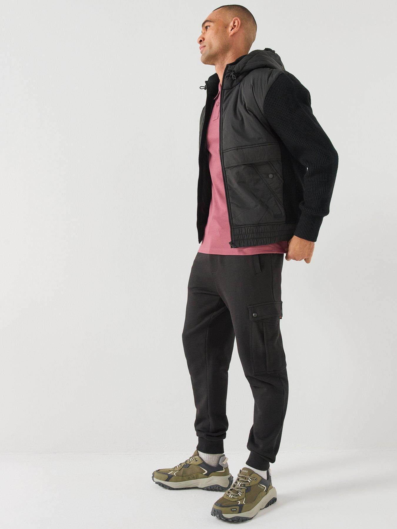 Image 3 of 5 of BOSS Boss Kobrydo Knitted Hybrid Jacket - Black