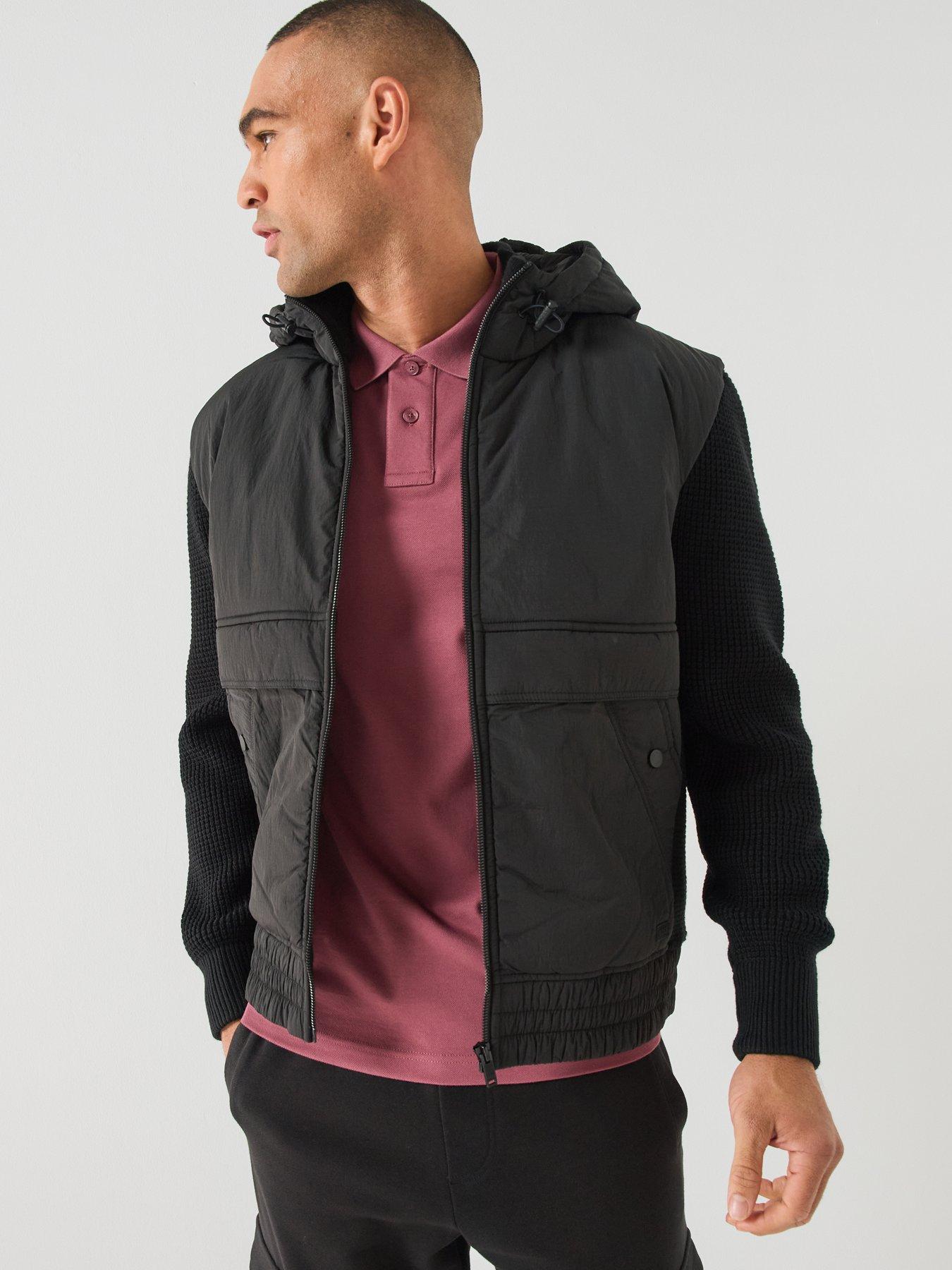 Image 5 of 5 of BOSS Boss Kobrydo Knitted Hybrid Jacket - Black
