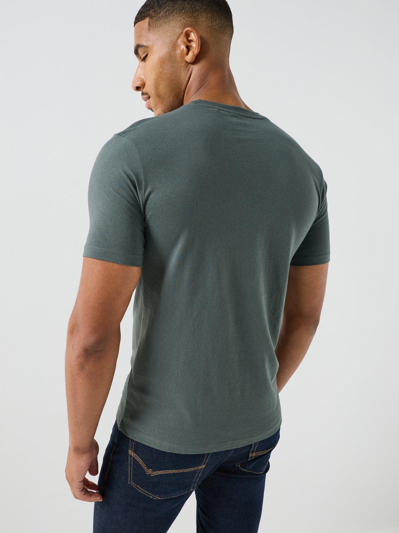 Image 2 of 6 of BOSS Tales Tonal Logo Relaxed Fit T-Shirt - Green