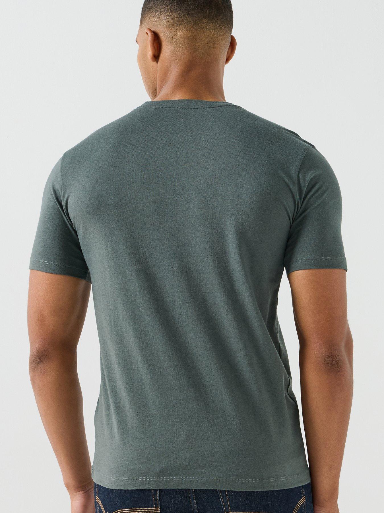 Image 6 of 6 of BOSS Tales Tonal Logo Relaxed Fit T-Shirt - Green
