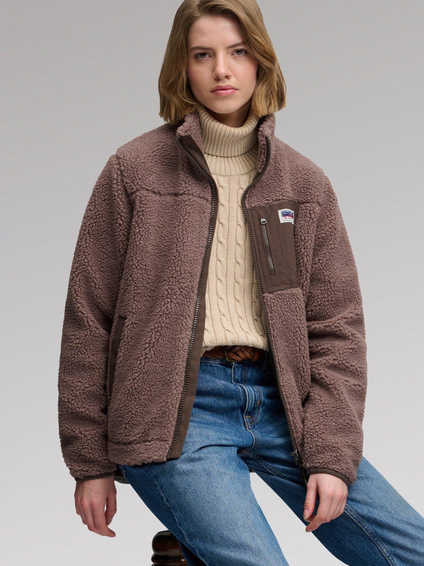 Image 1 of 7 of Superdry Heritage Zip Through Fleece