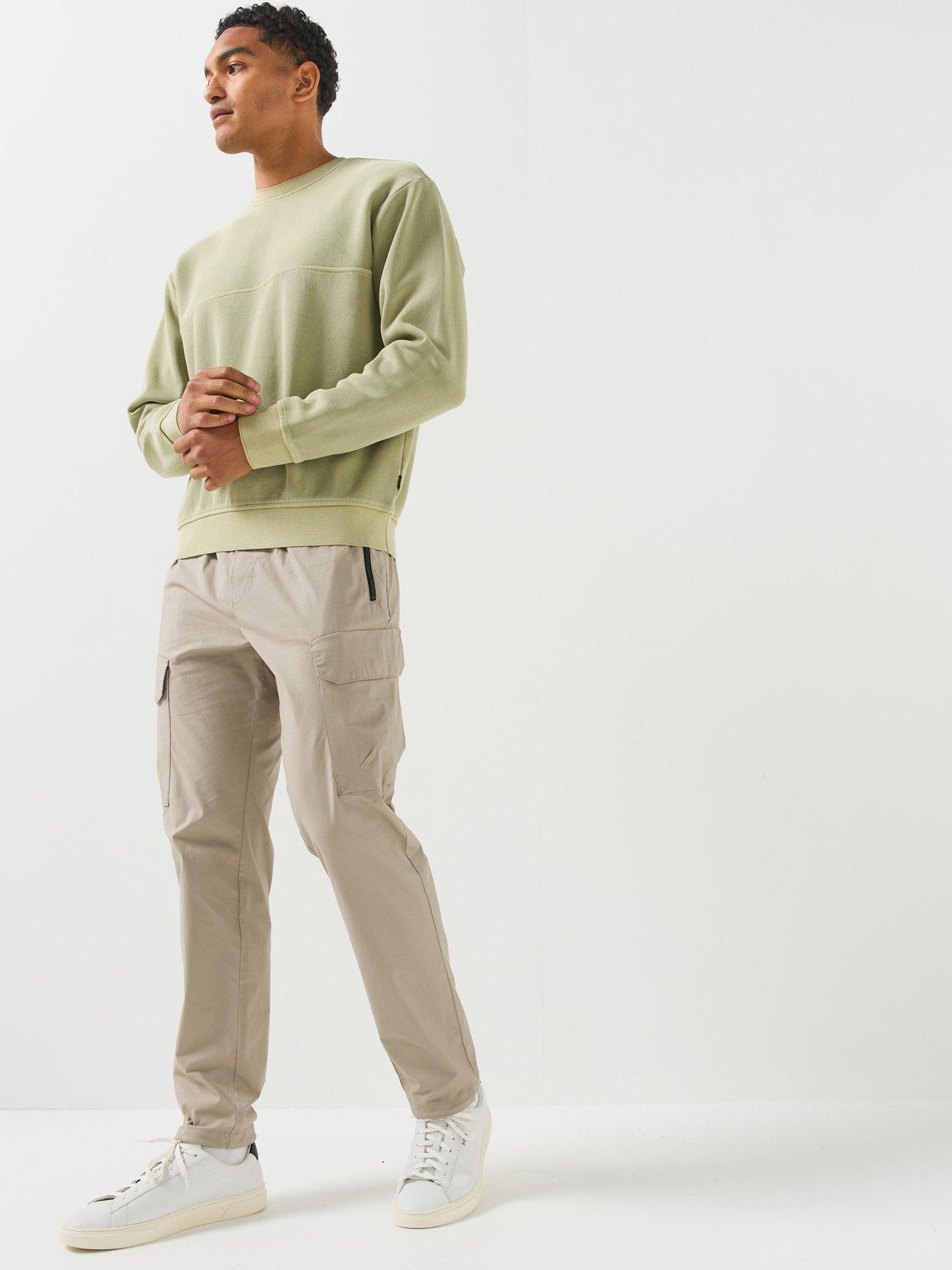 Image 3 of 6 of BOSS We_Casts Shadow Casts Crew Sweat - Light Green