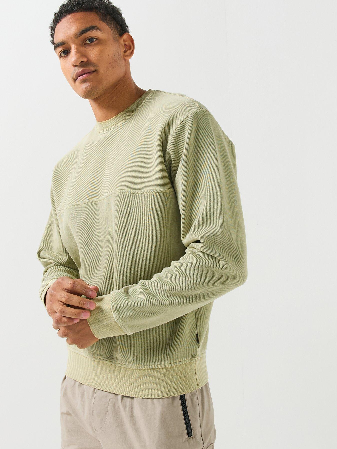 Image 4 of 6 of BOSS We_Casts Shadow Casts Crew Sweat - Light Green