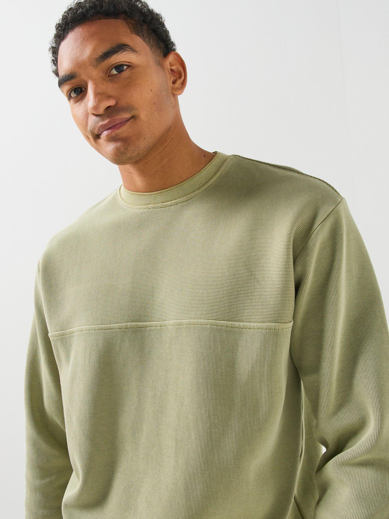 Image 5 of 6 of BOSS We_Casts Shadow Casts Crew Sweat - Light Green
