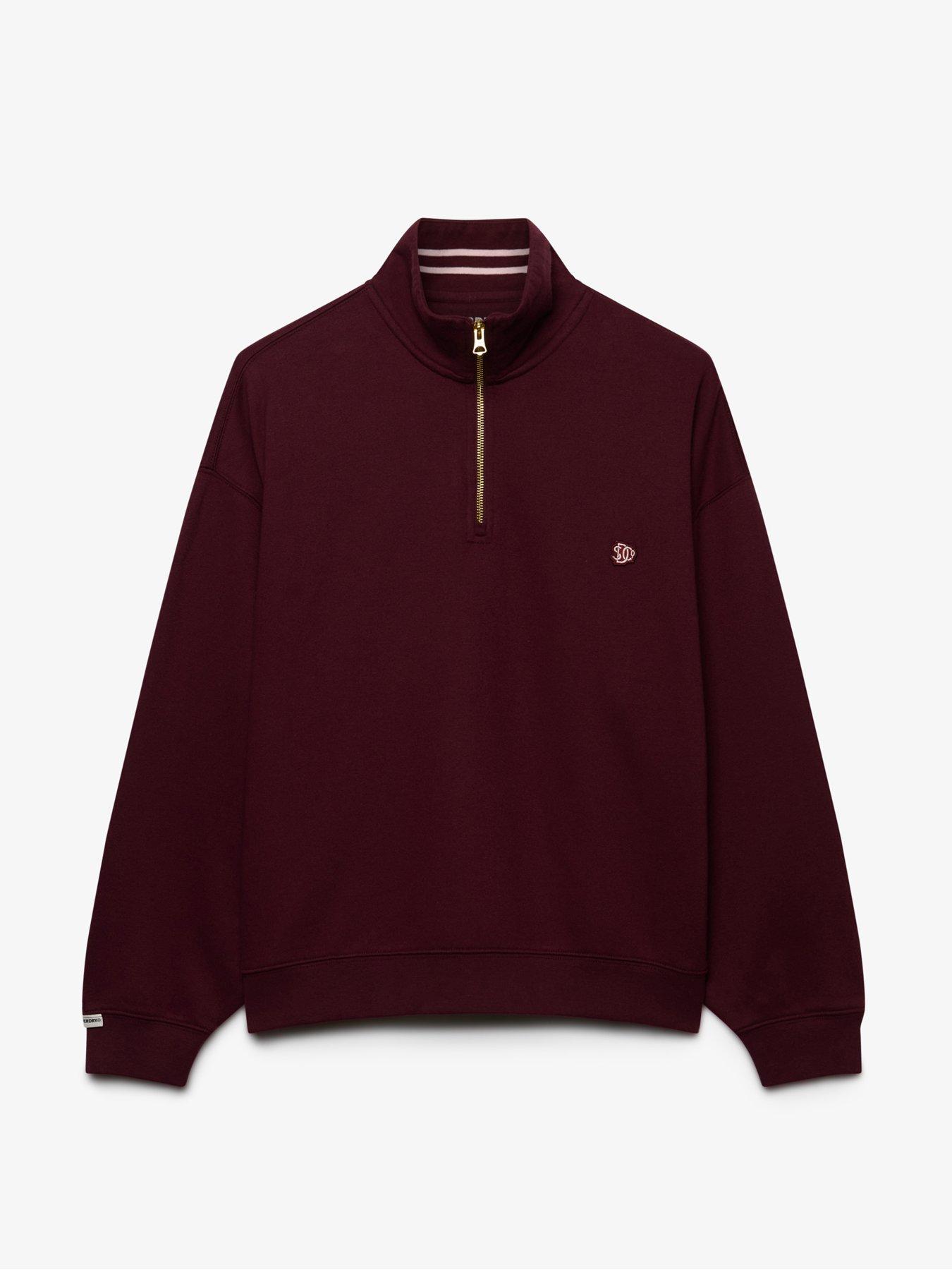 Image 7 of 7 of Superdry Monogram Half Zip Sweat